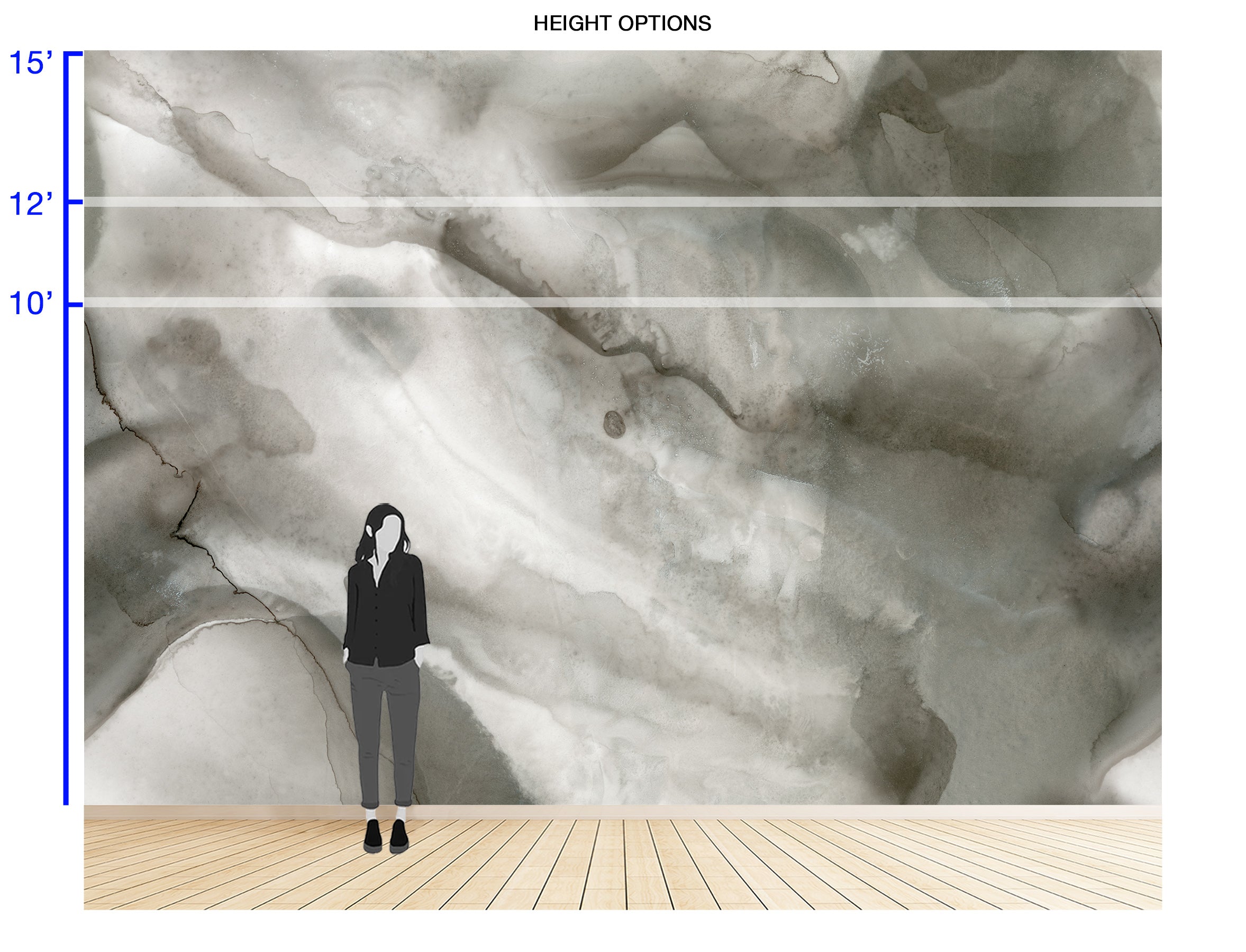 Image of Gypsum - Quick Ship Wallpaper Mural