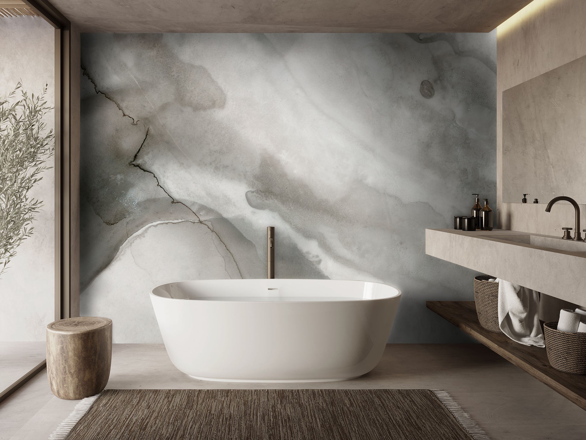 Gypsum - Quick Ship Wallpaper Mural