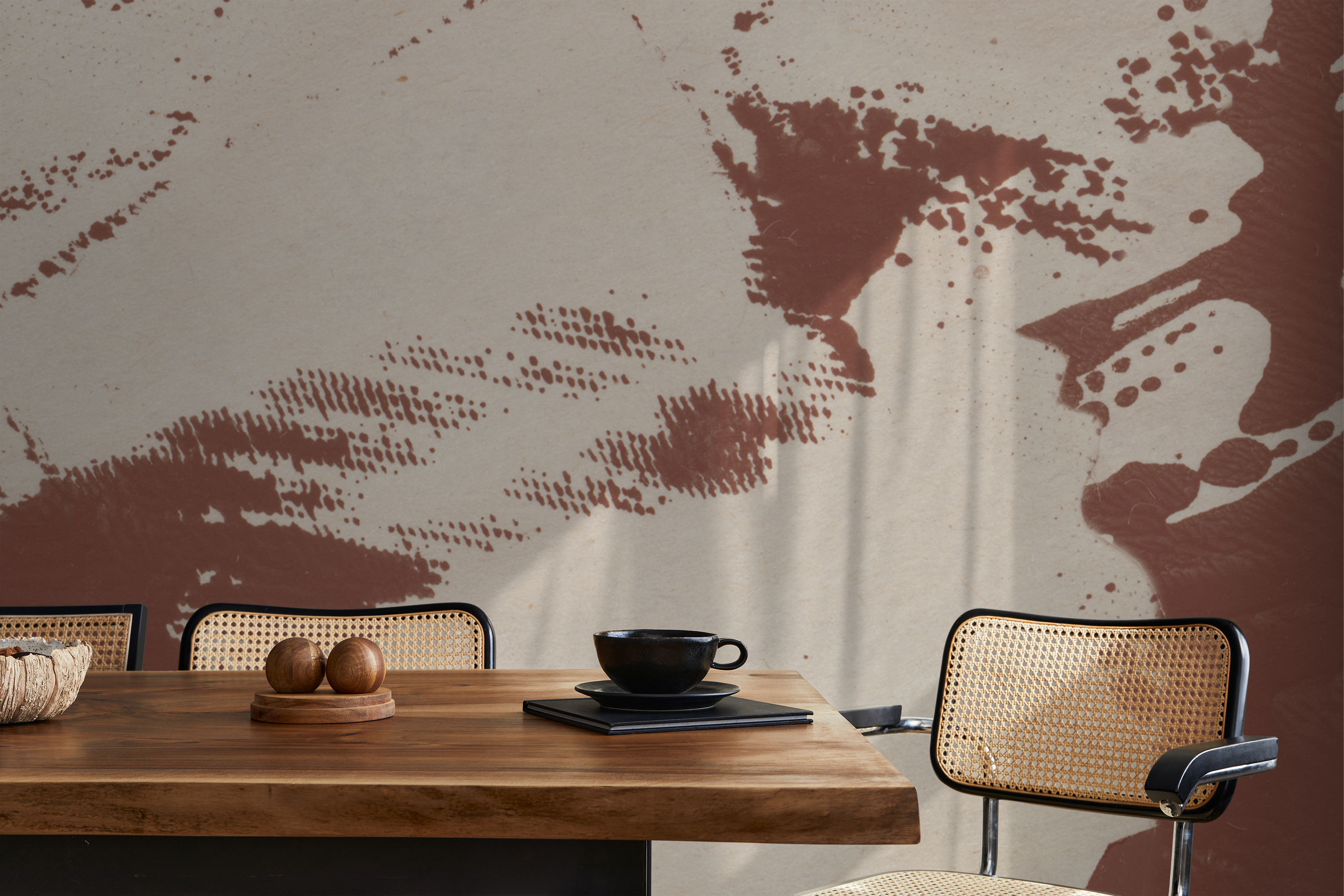 Image of Half Dome in Cinnabar - Wallpaper Mural - Quick Ship