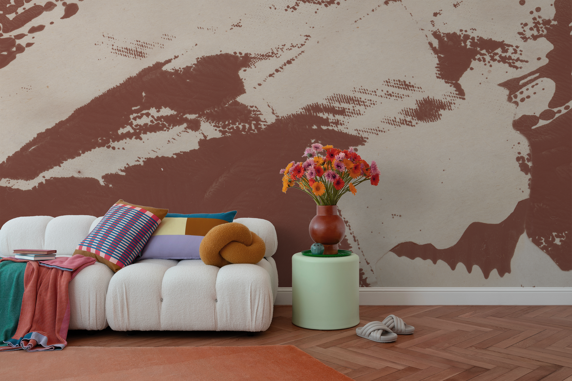 Half Dome in Cinnabar - Wallpaper Mural - Quick Ship