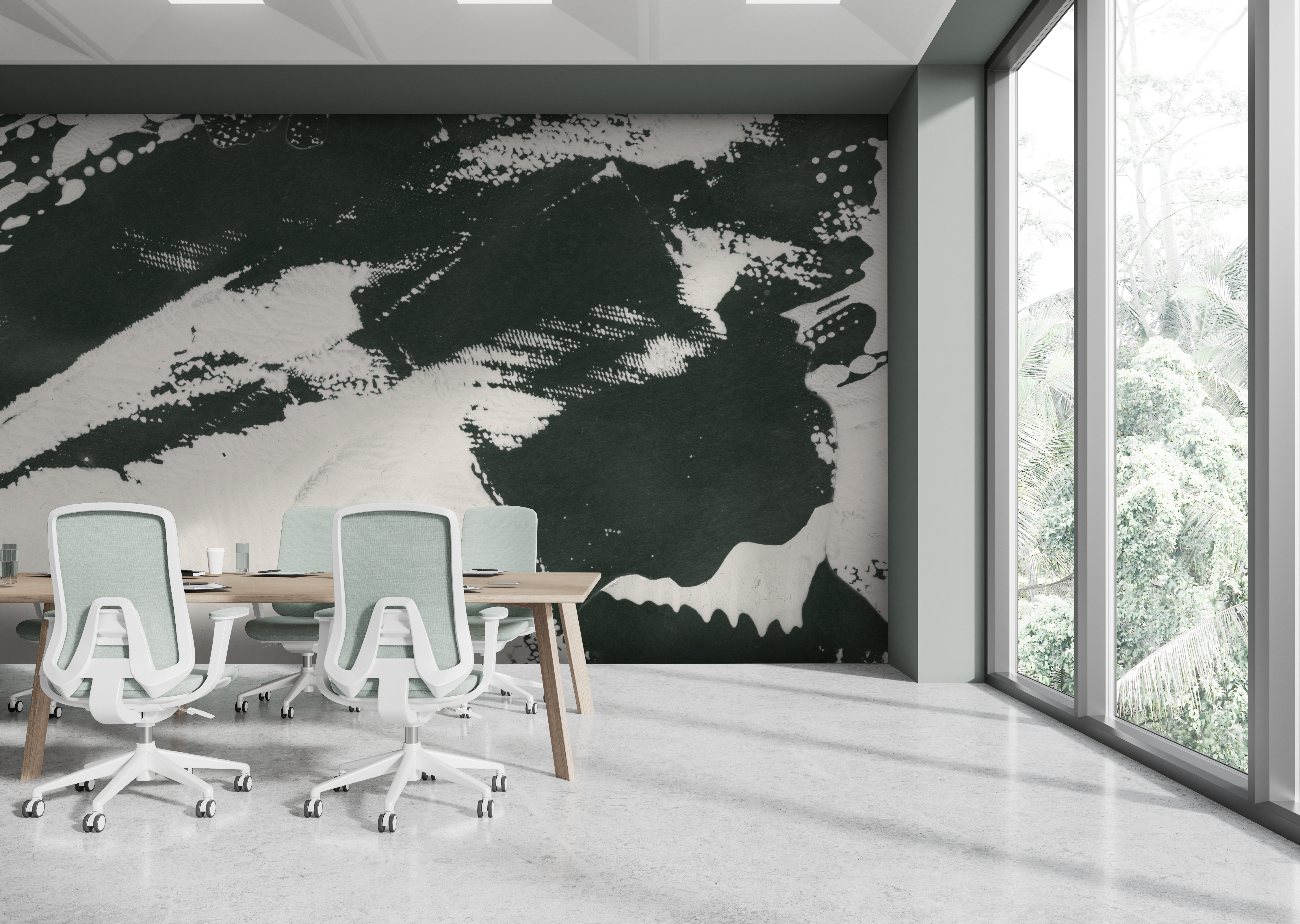 Image of Half Dome in Hemlock - Wallpaper Mural - Quick Ship