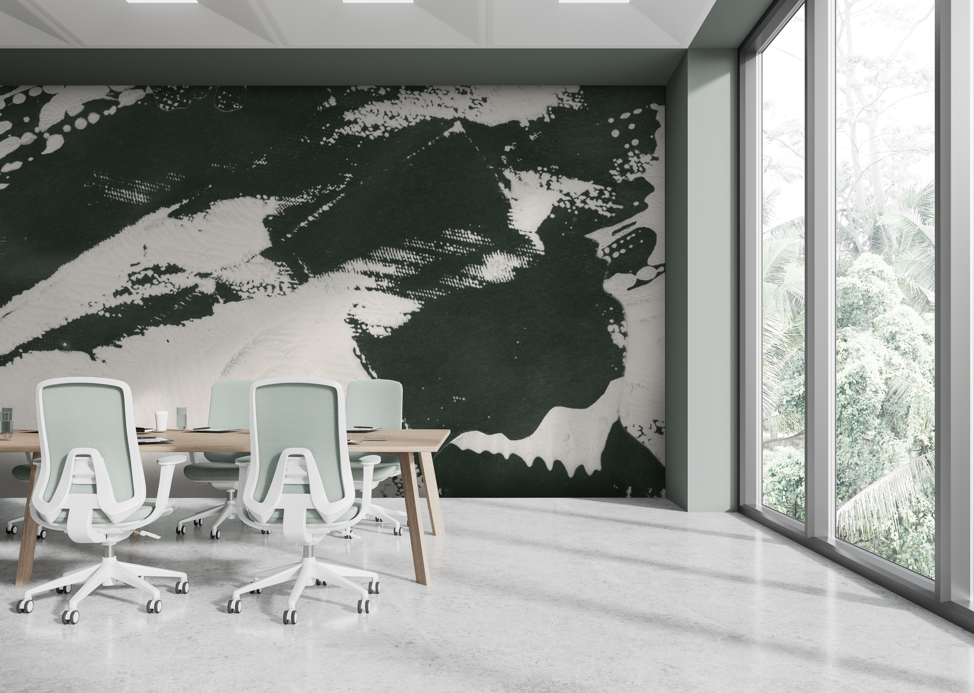 Half Dome in Hemlock - Wallpaper Mural - Quick Ship