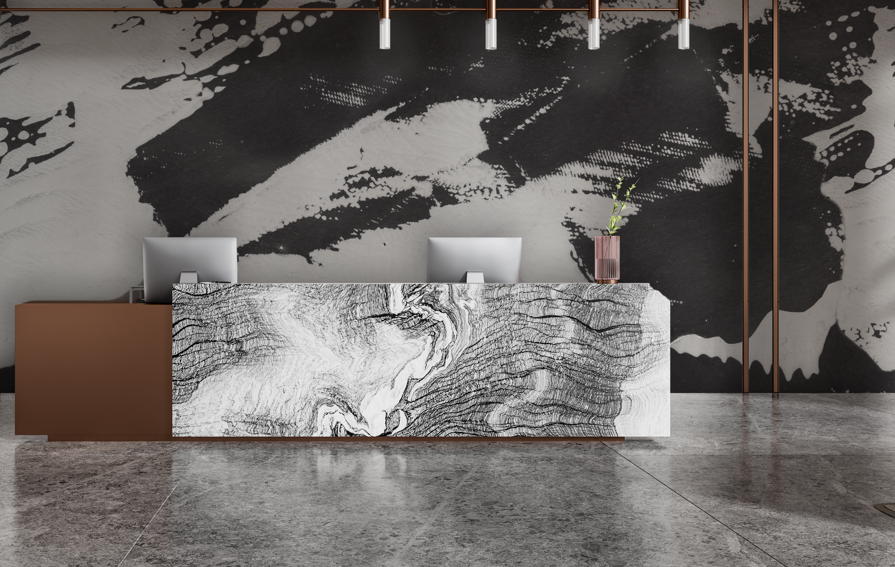 Image of Half Dome in Cinder - Wallpaper Mural - Quick Ship
