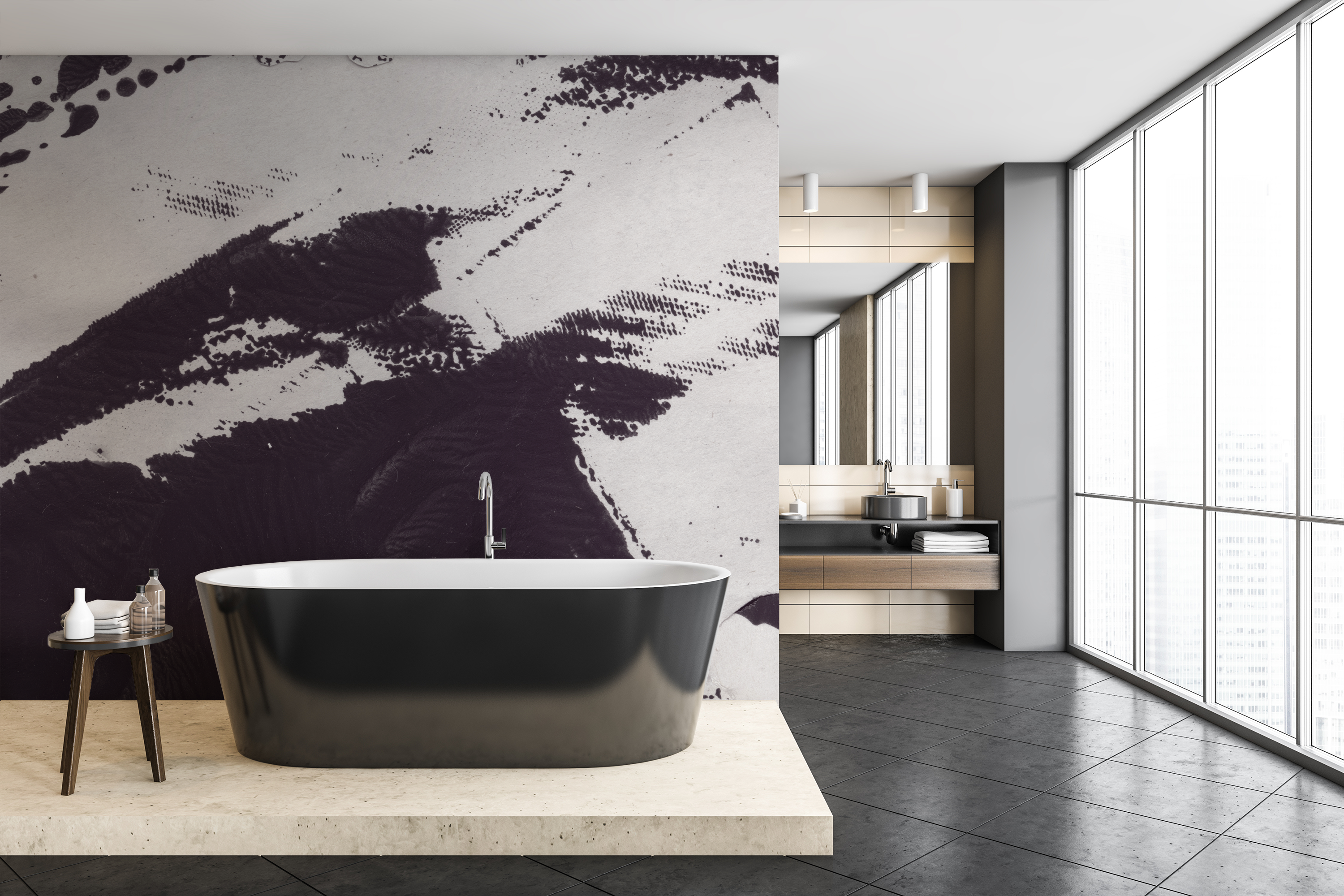 Image of Half Dome in Orchid Mist - Wallpaper Mural - Quick Ship