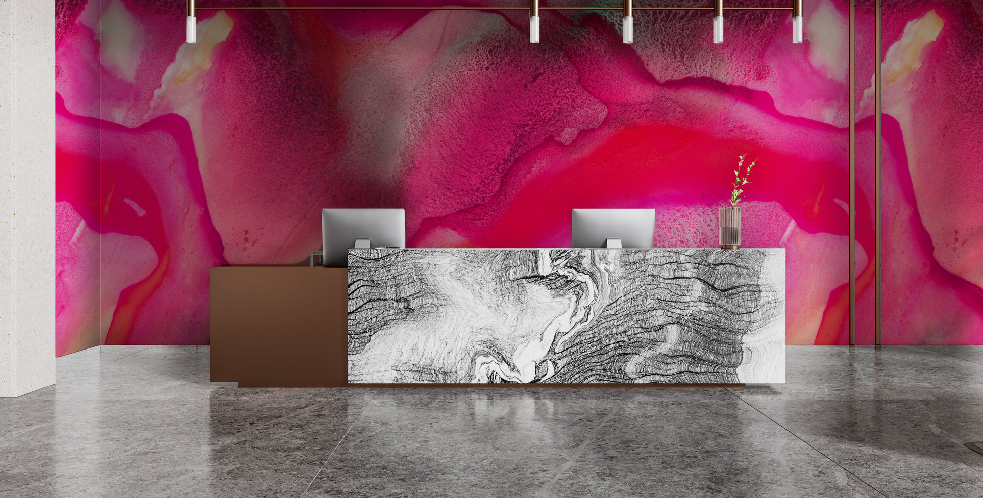 Haute Pink - Quick Ship Wallpaper Mural