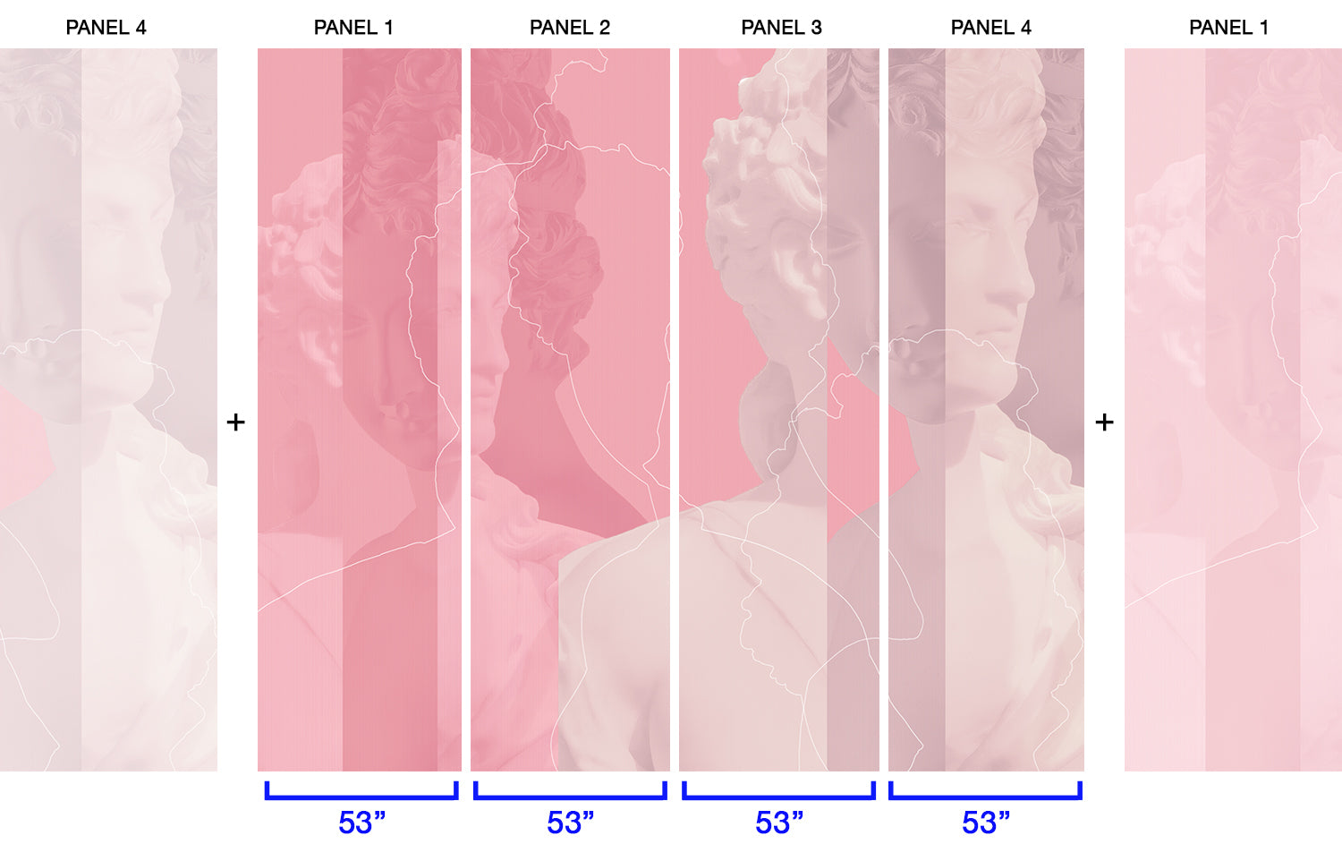 Image of Inversion in Pink- Wallpaper Mural - Quick Ship