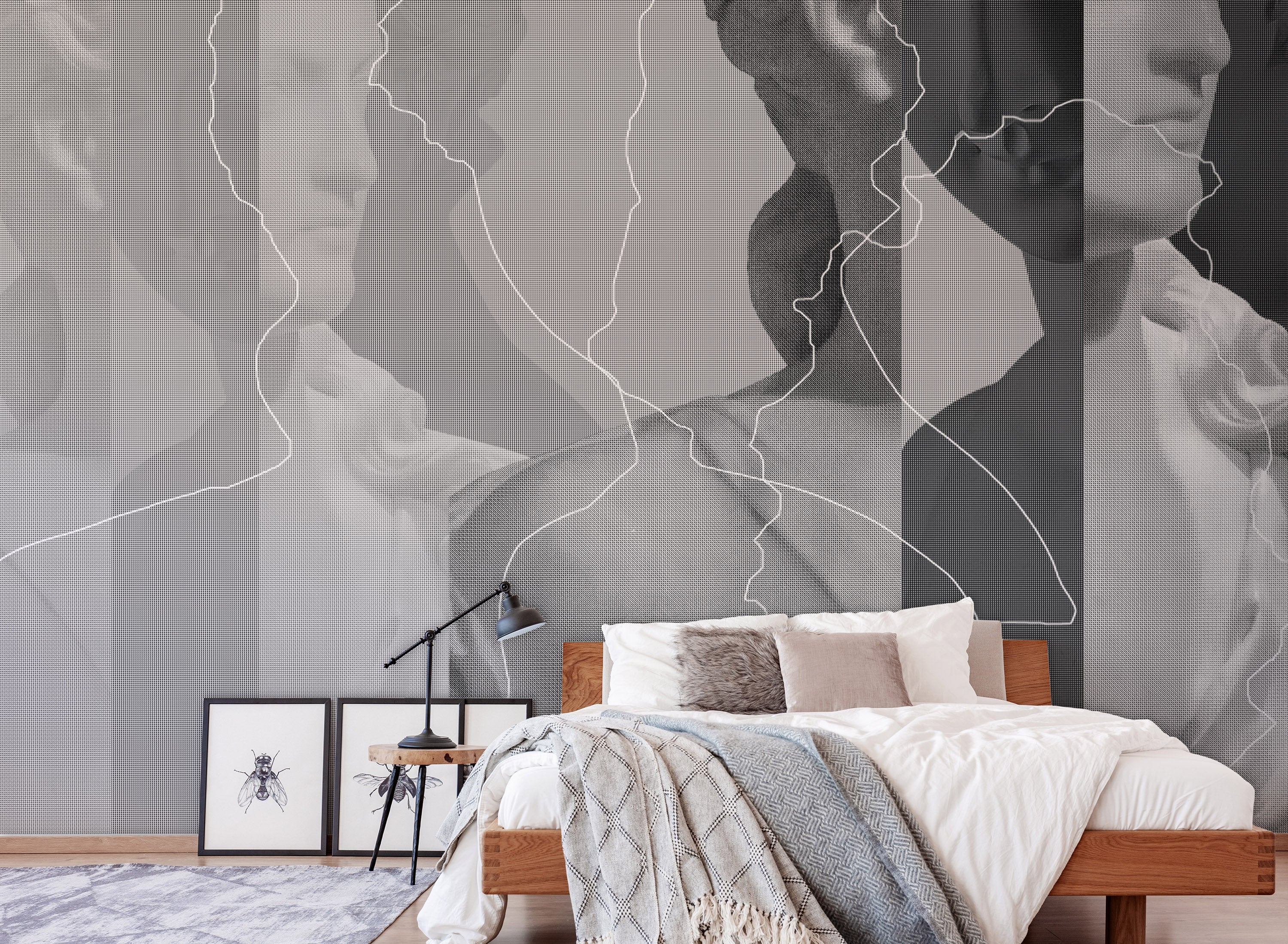 Image of Inversion in Stone - Wallpaper Mural - Quick Ship