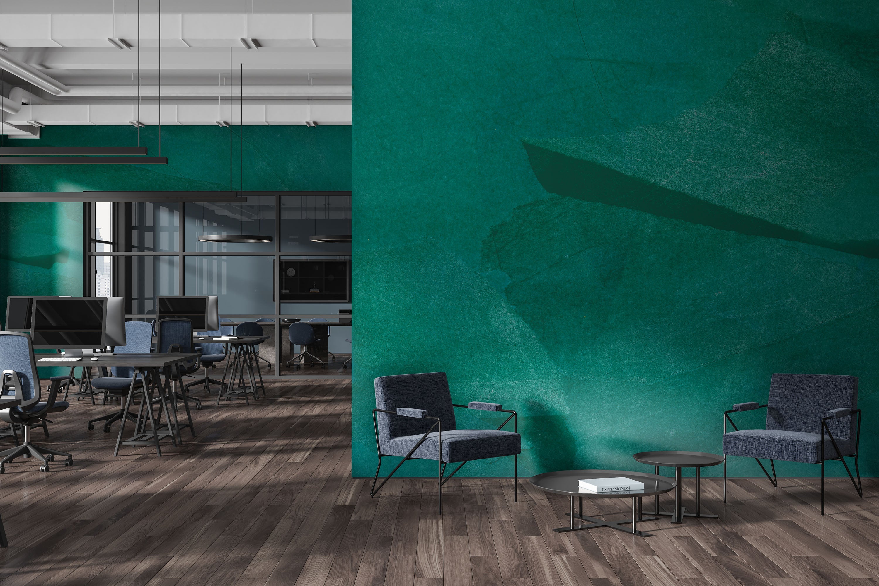 Image of Inveterate in Jade - Quick Ship Mural