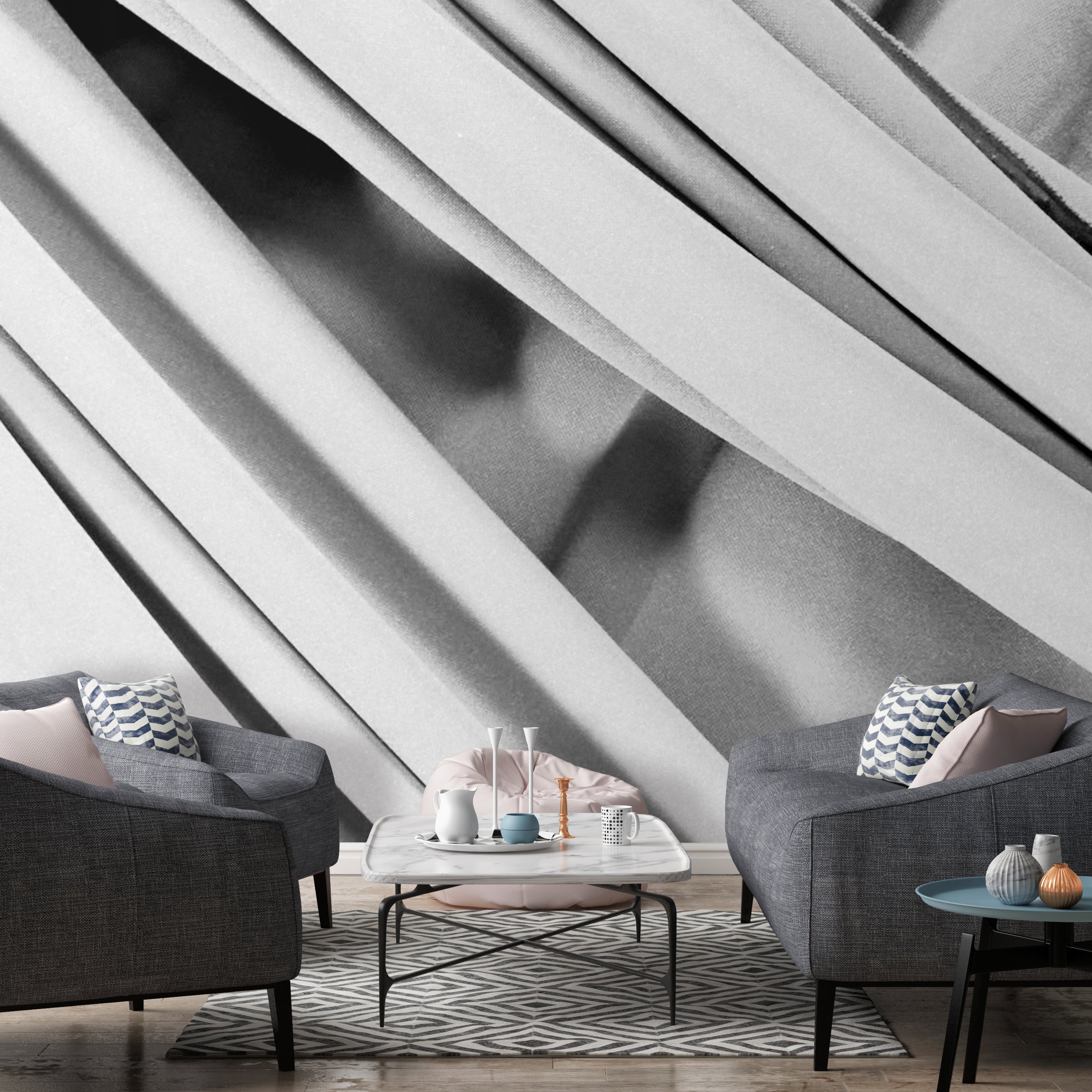 Image of Isodora Argent Made to Measure Mural