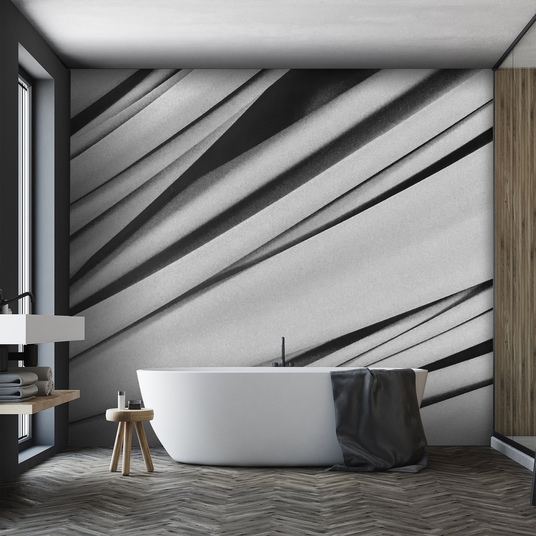 Image of Isodora Gris Made to Measure Mural