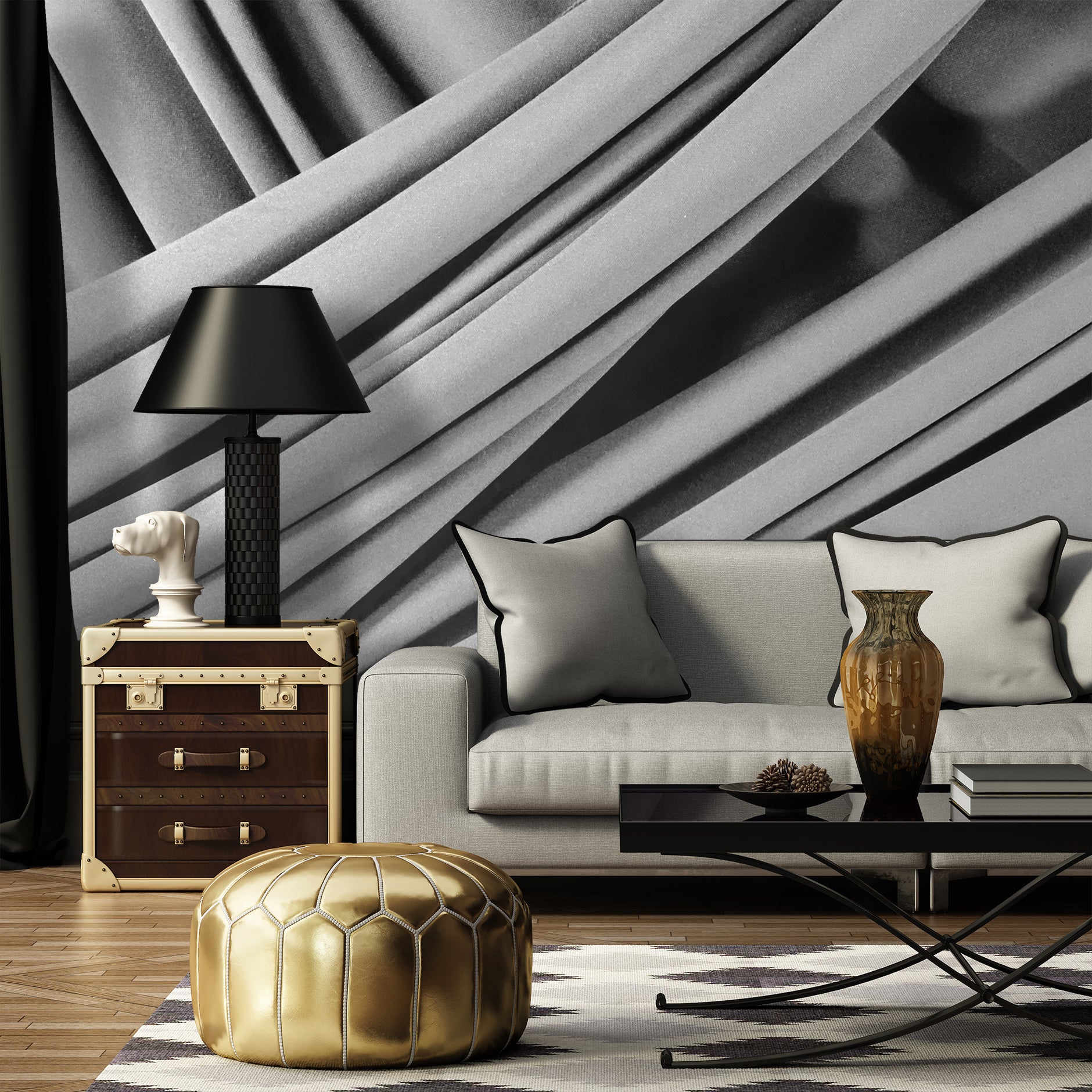 Image of Isodora Gris Made to Measure Mural