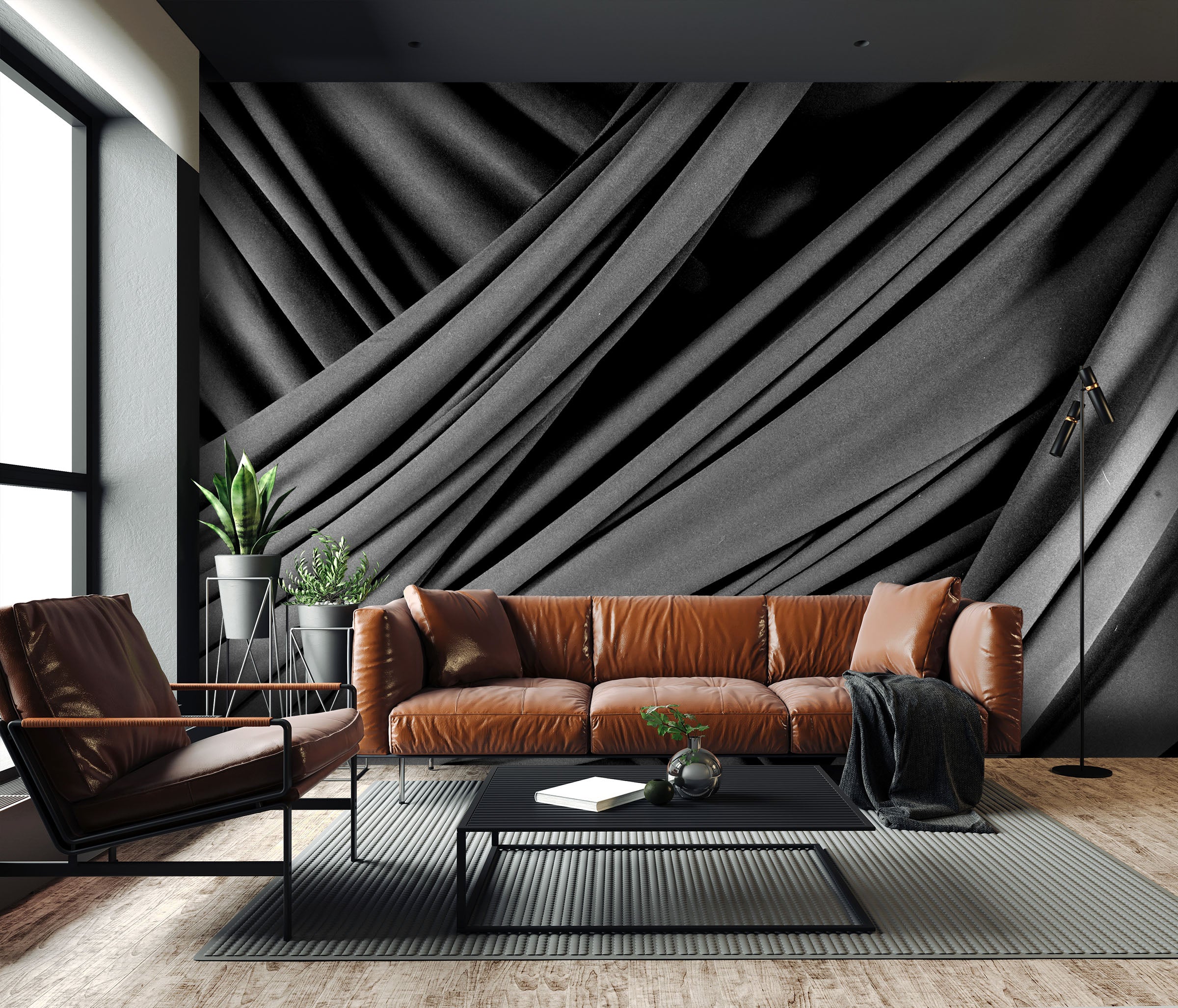 Image of Isodora Noir Made to Measure Mural