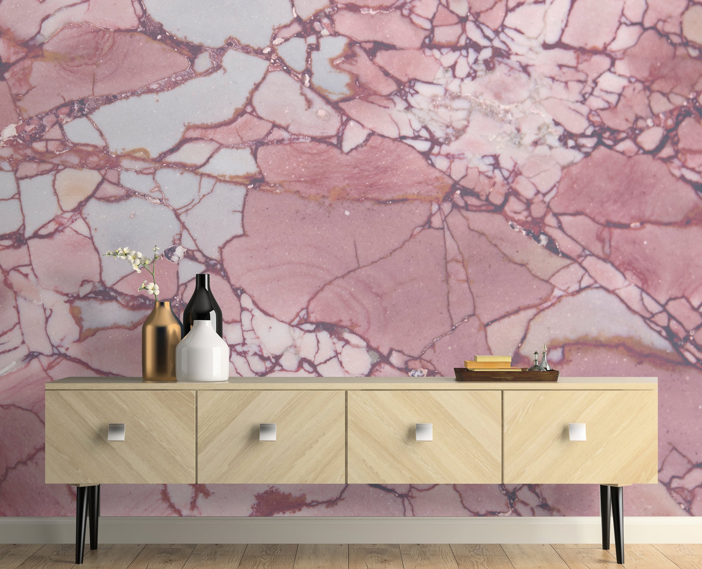 Image of Jasper in Blush Made to Measure Mural