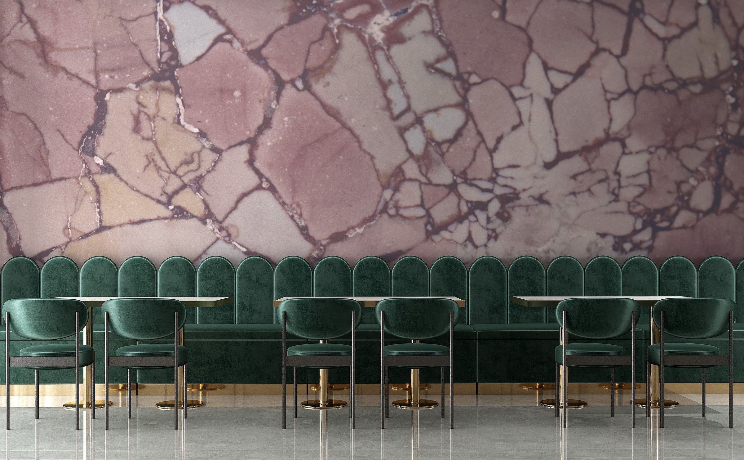 Image of Jasper in Blush Made to Measure Mural
