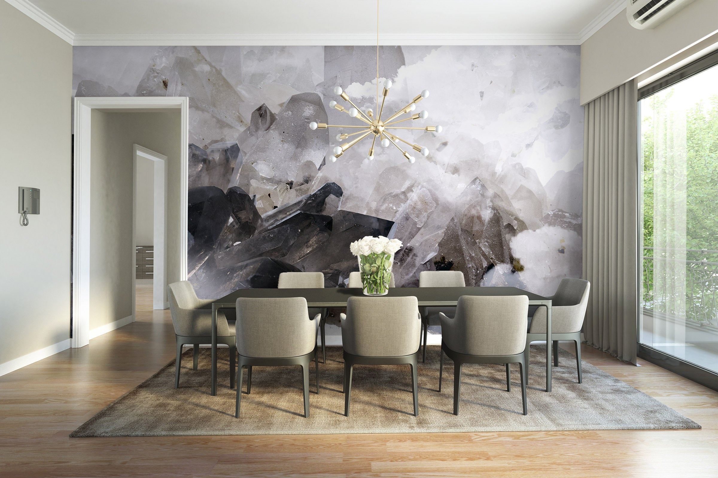 Image of Jeweled Oblivion in Noir Made to Measure Mural