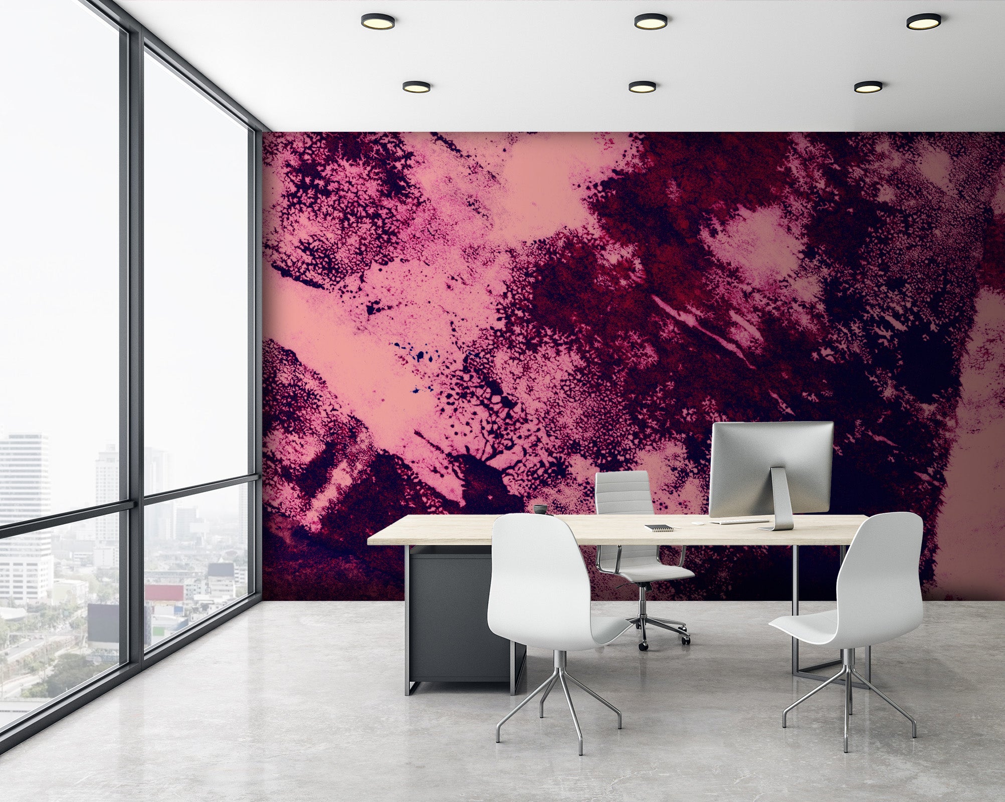Image of LAX in Sangria Made to Measure Mural
