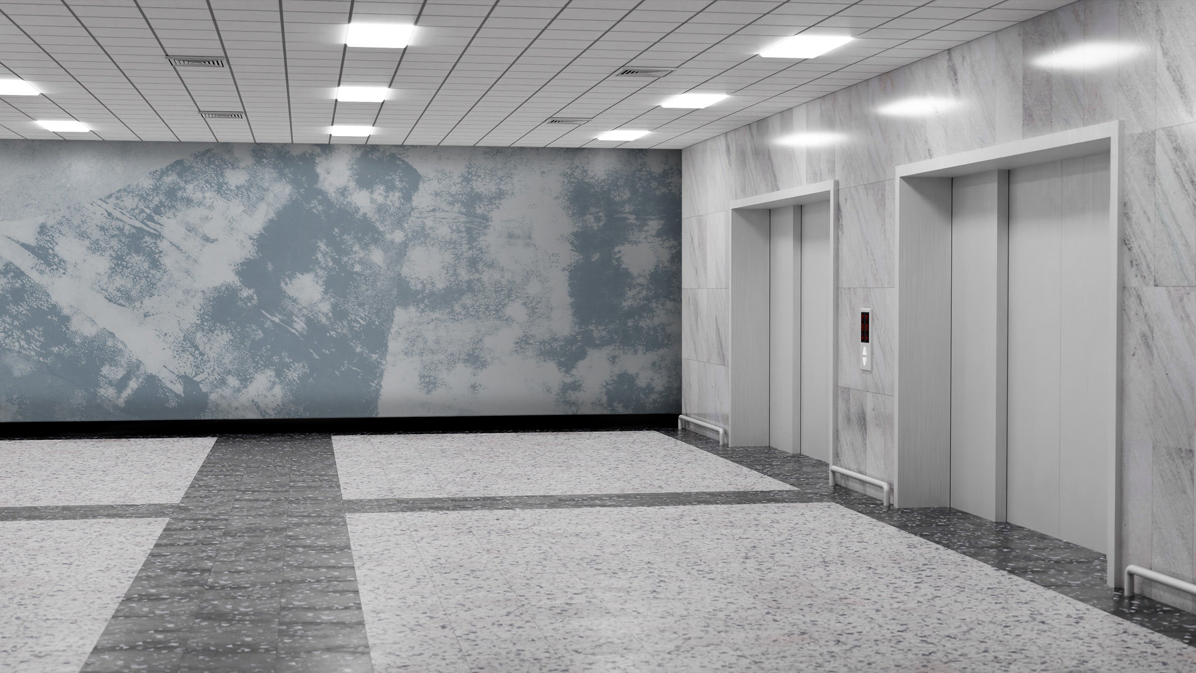 Image of LAX in Slate Made to Measure Mural