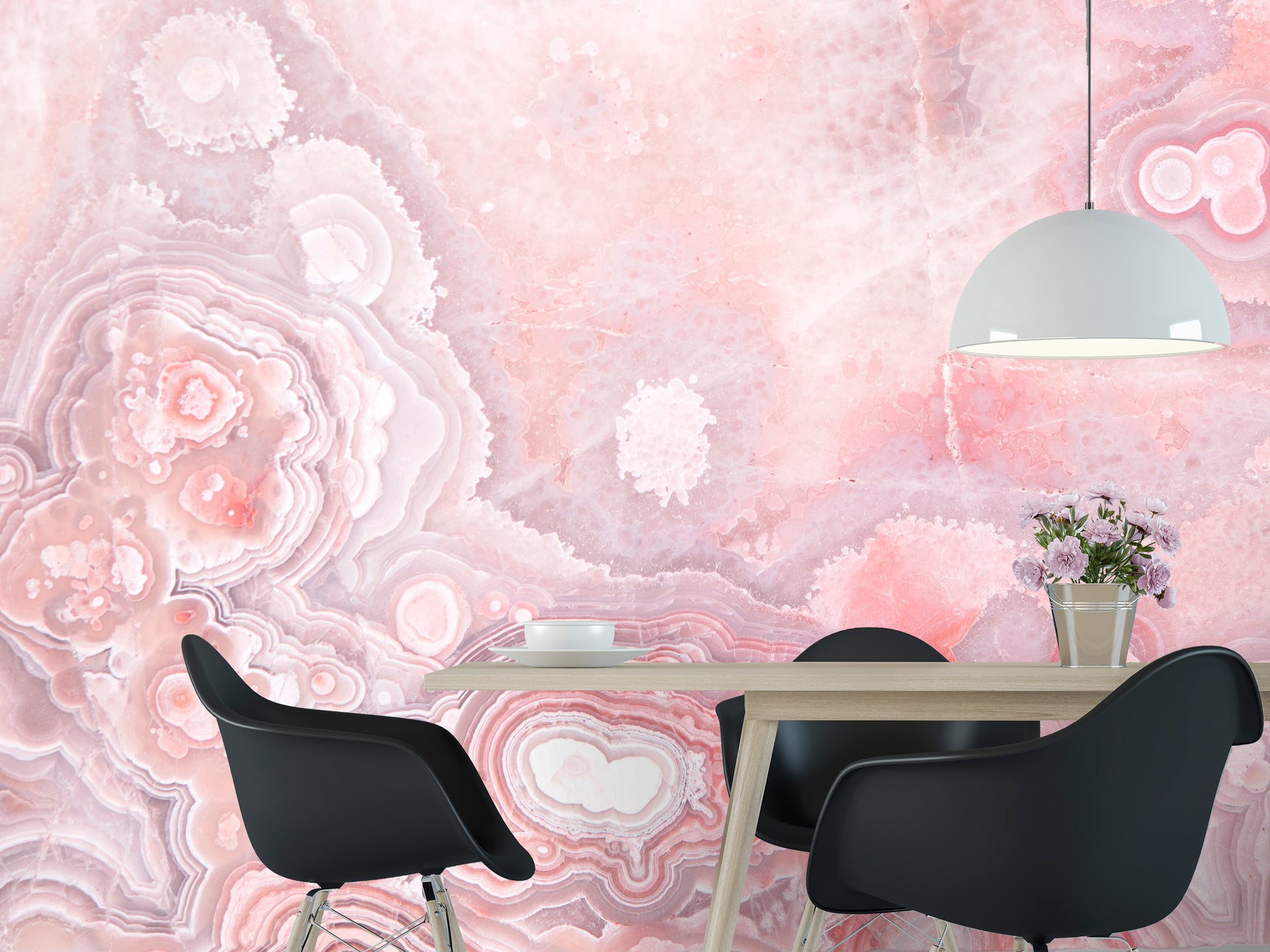 Lace Agate in Blush Made to Measure Mural