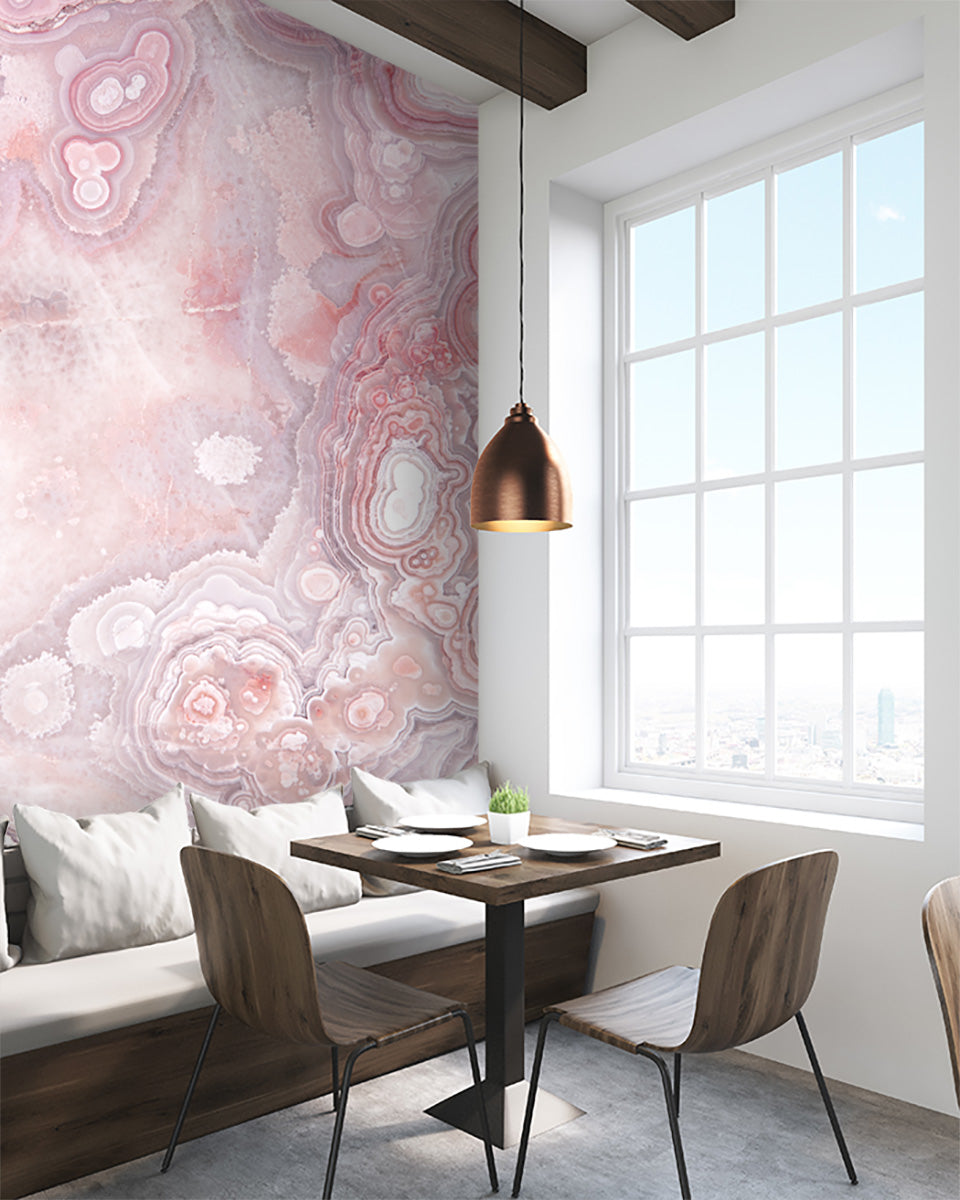 Lace Agate in Blush Made to Measure Mural
