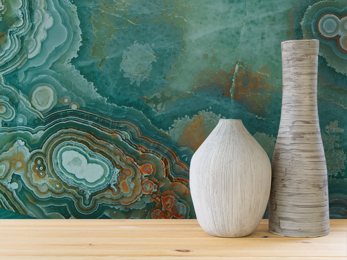 Lace Agate in Patina Made to Measure Mural