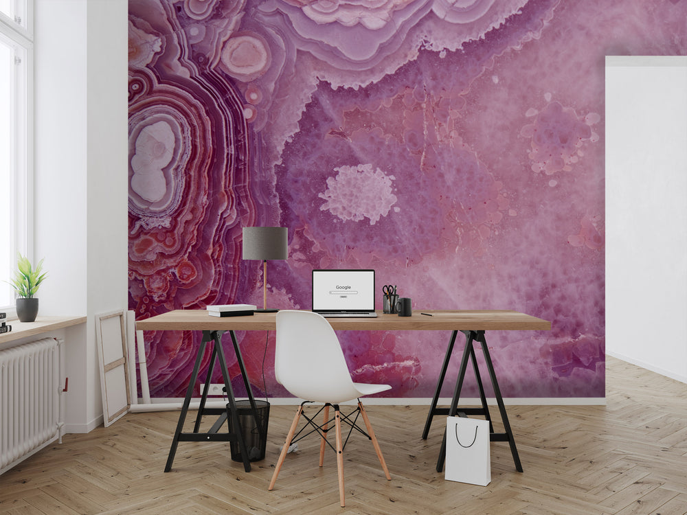 Lace Agate in Rouge Made to Measure Mural