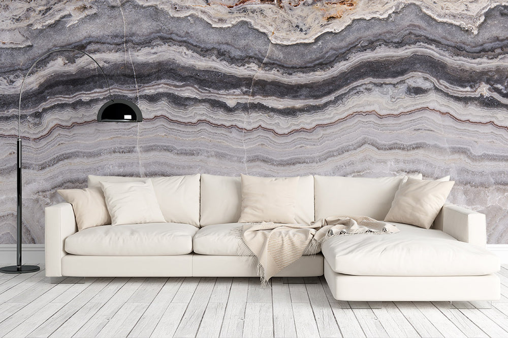 Lace Onyx in Carbon Made to Measure Mural
