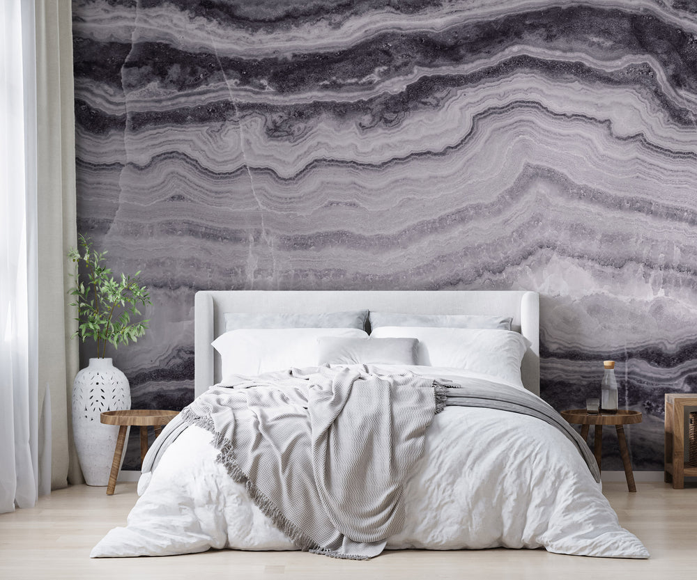 Lace Onyx in Noir Made to Meausre Mural