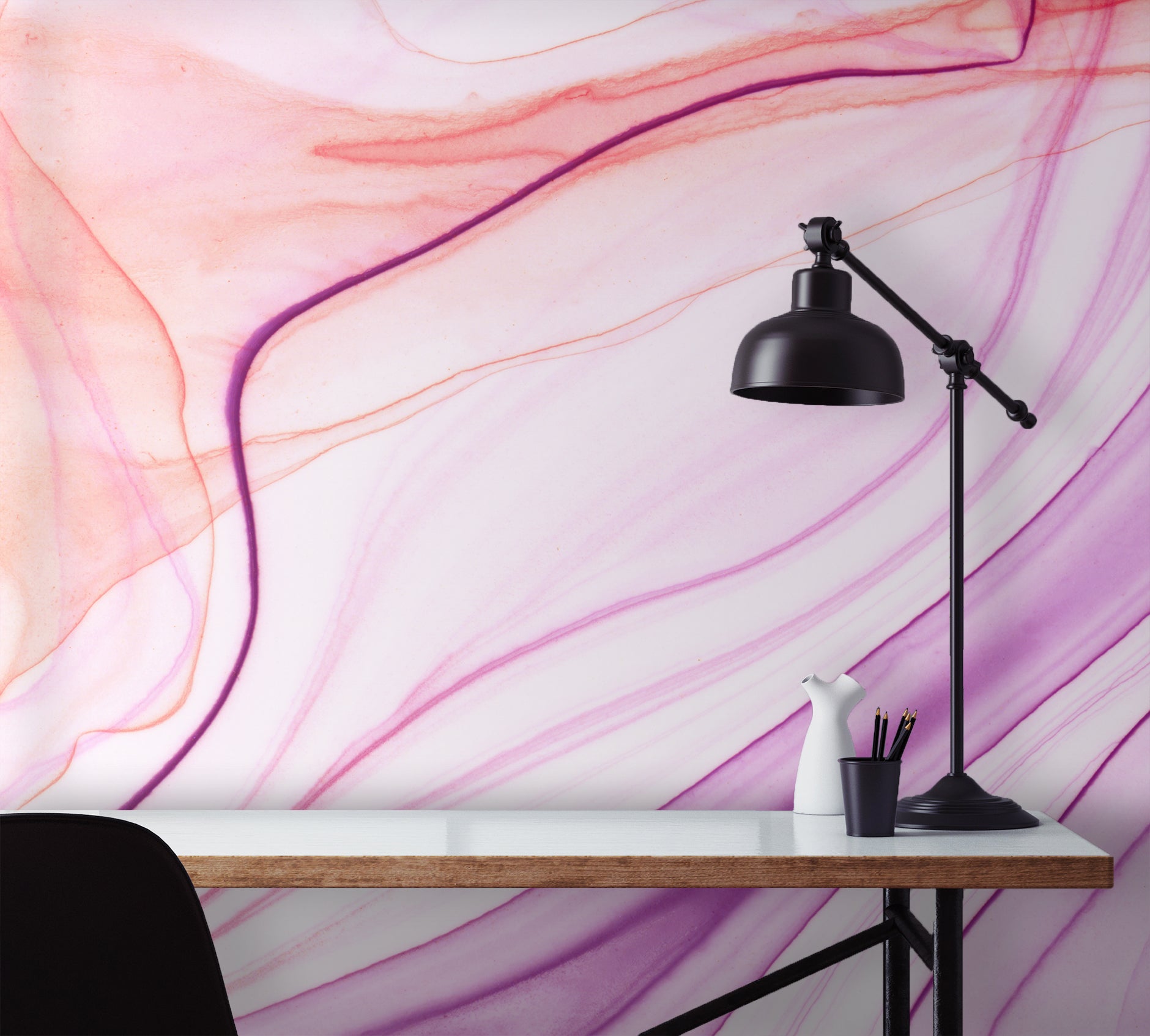 Image of Lavender Ribbon Made to Measure Mural