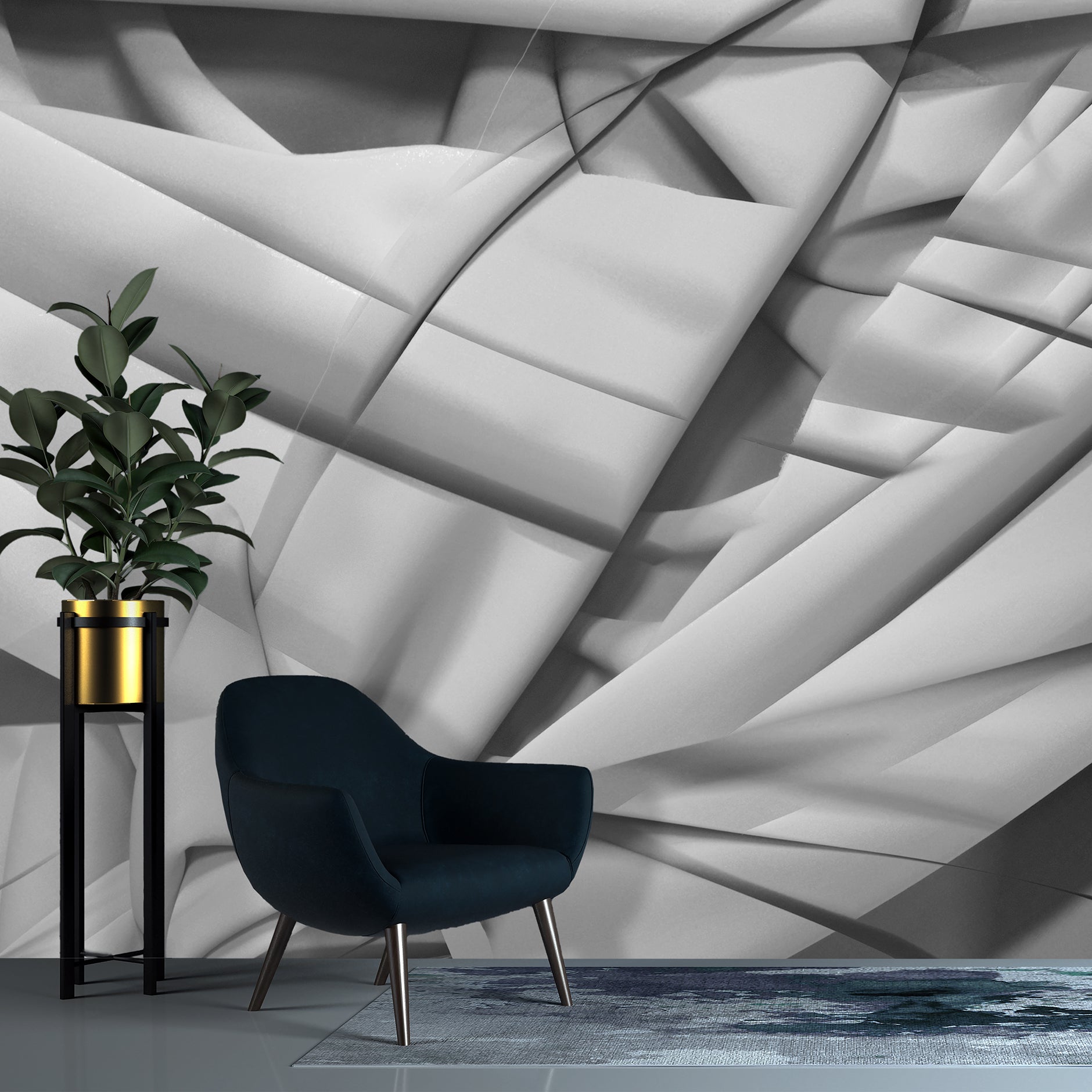 Lempicka Gris Made to Measure Mural