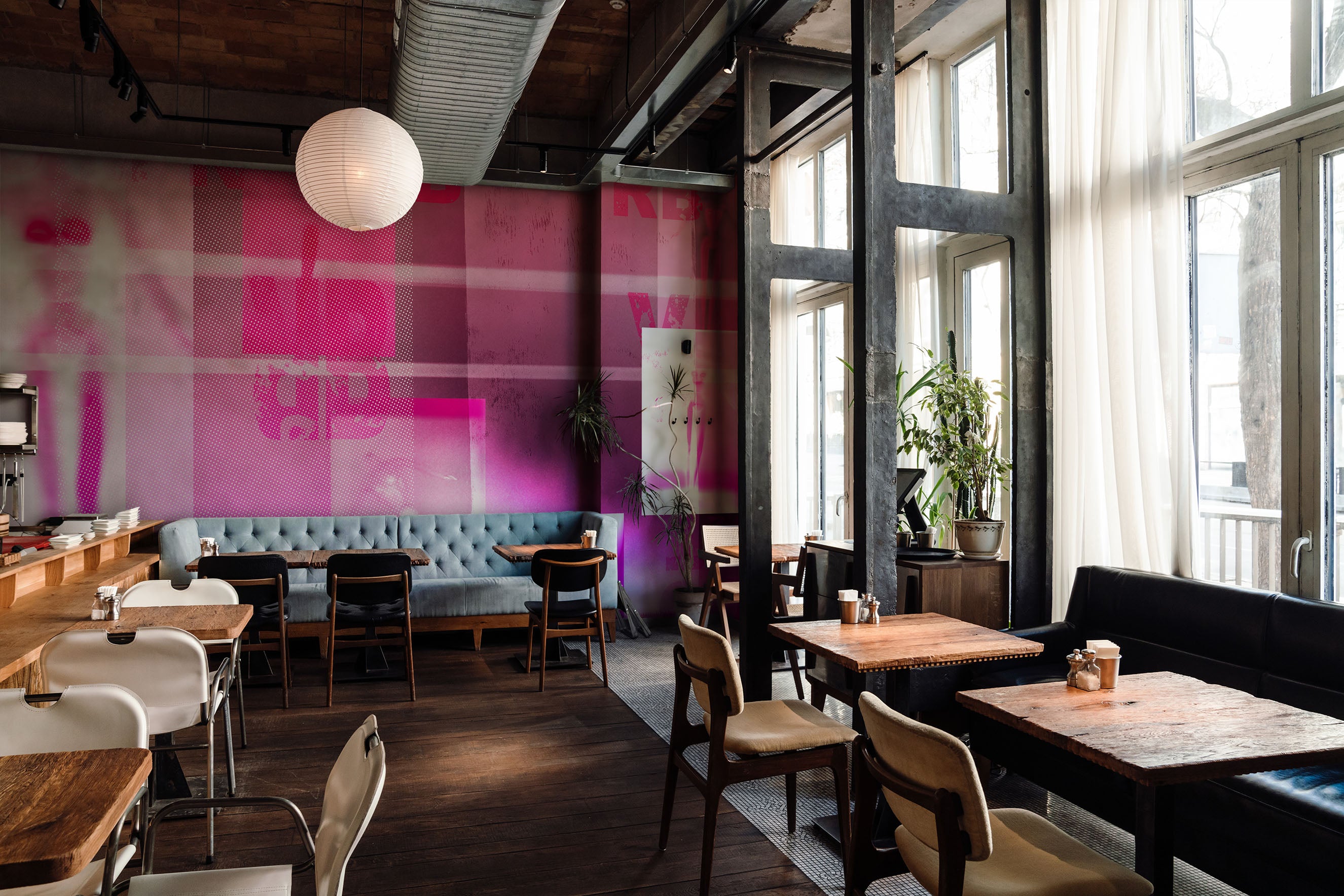 Image of Let's Go Party - Wallpaper Mural - Quick Ship Mural