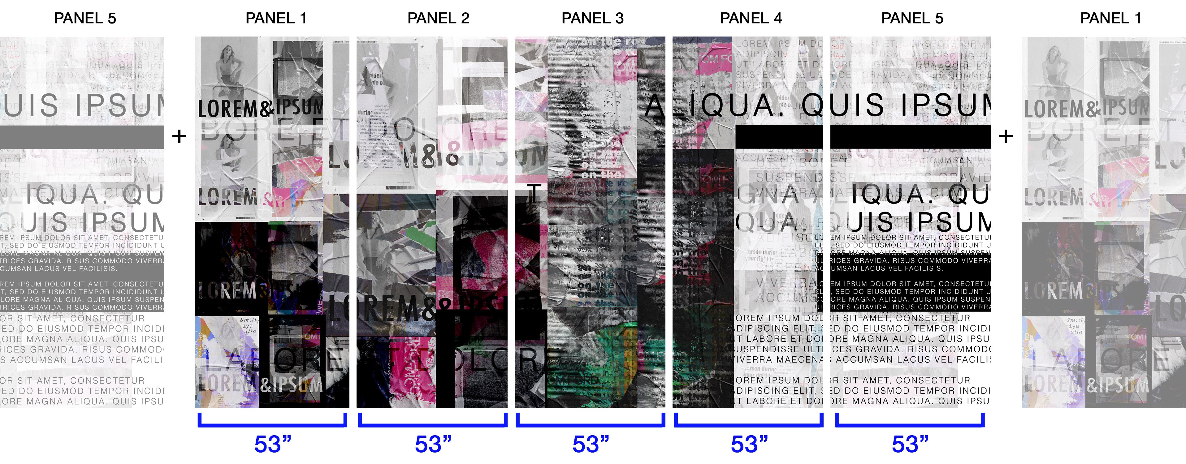 Image of Lorem Ipsum - Wallpaper Mural - Quick Ship