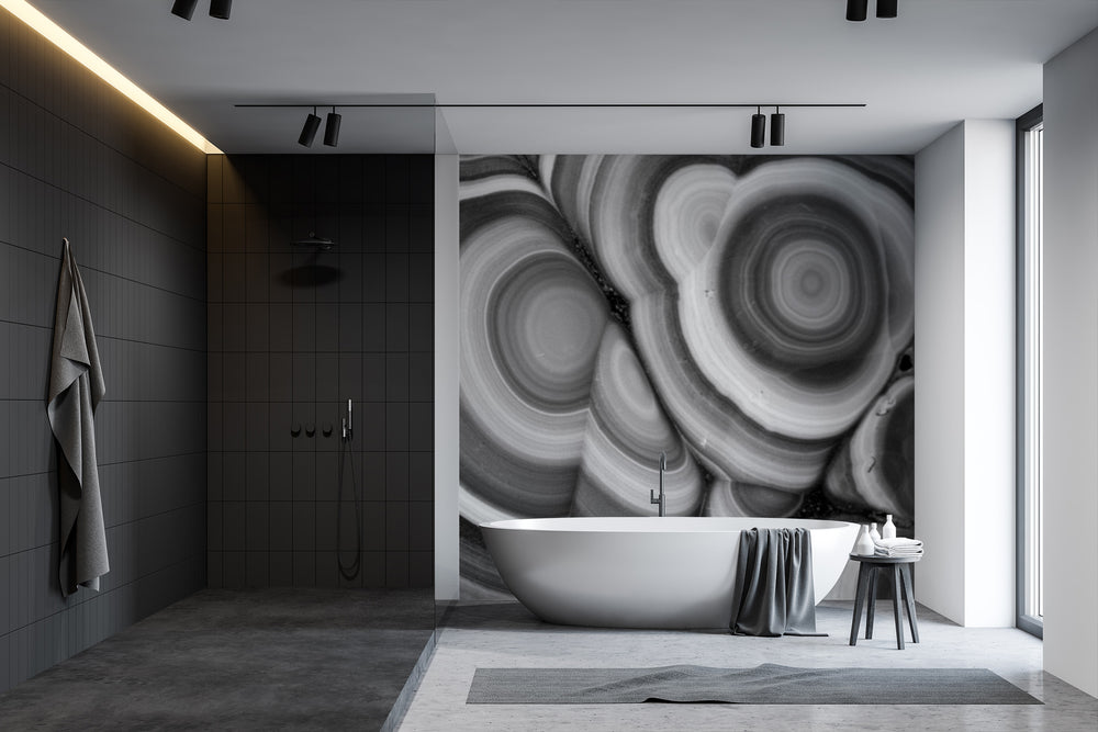Malachite in Noir Made to Measure Mural