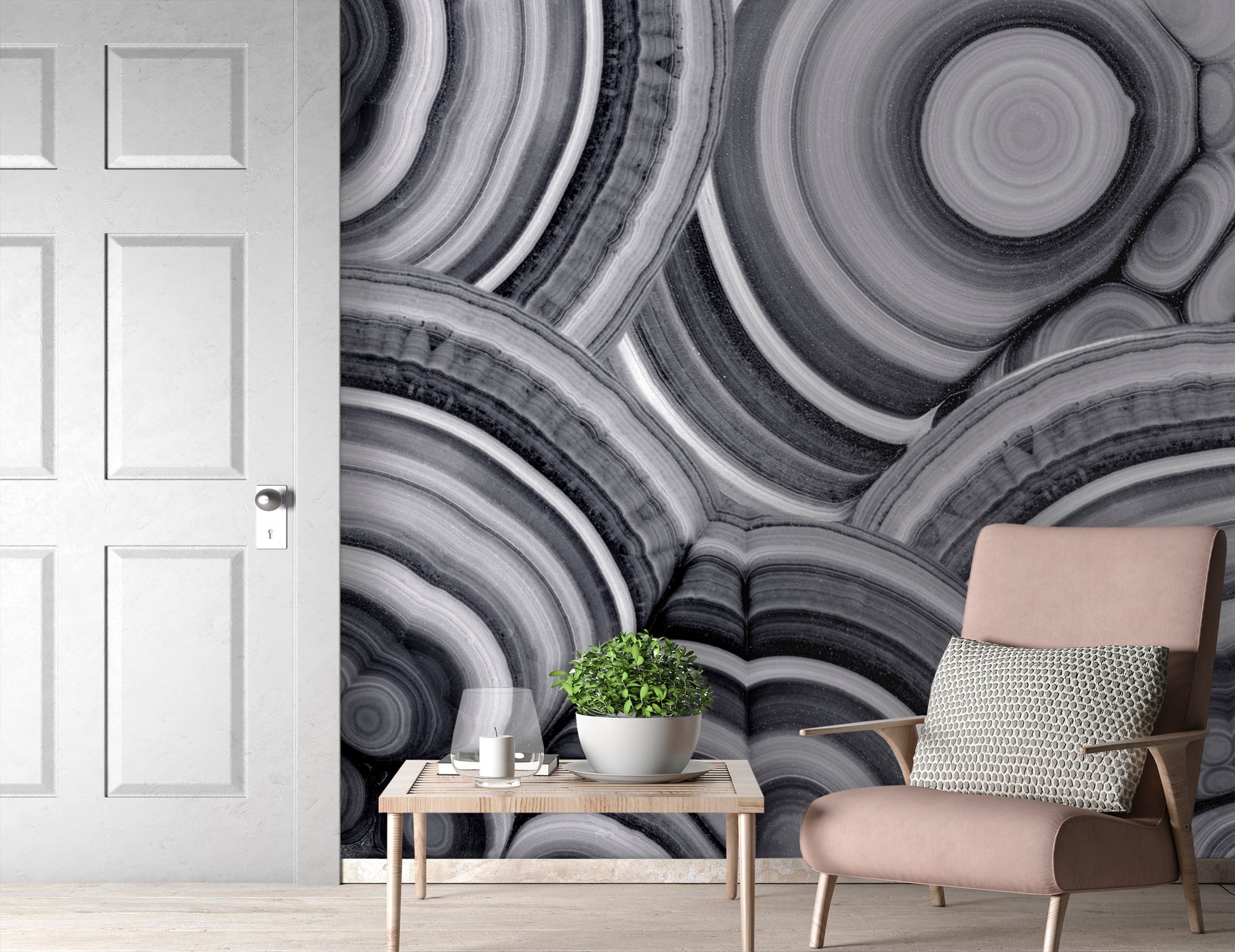 Malachite in Noir Made to Measure Mural