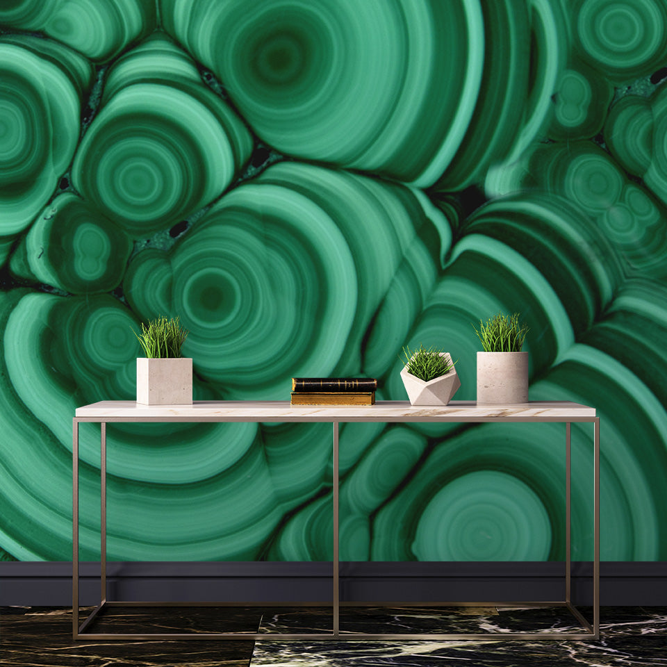 Malachite in Verdant Made to Measure Mural