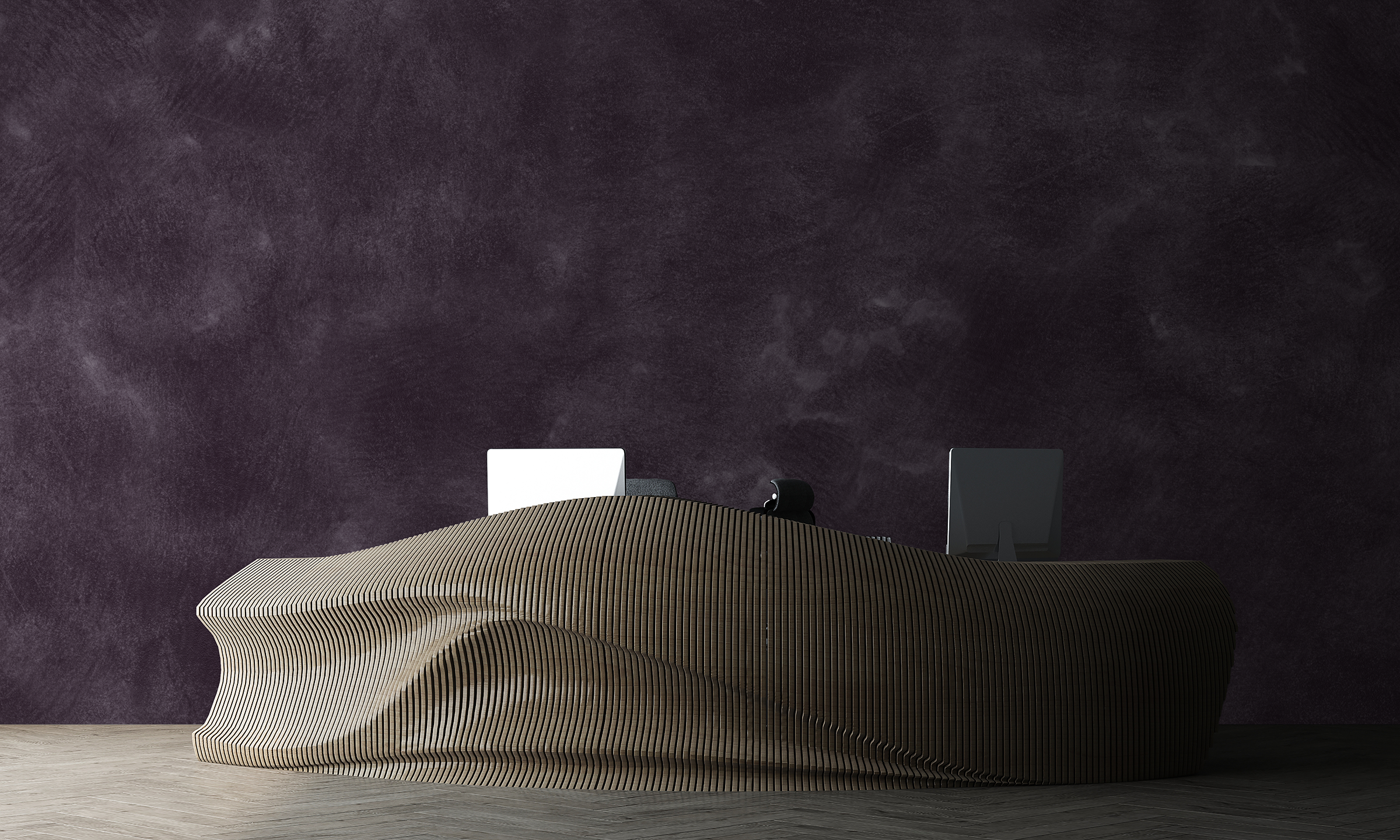 Image of Mammoth in Orchid Mist - Wallpaper Mural - Quick Ship
