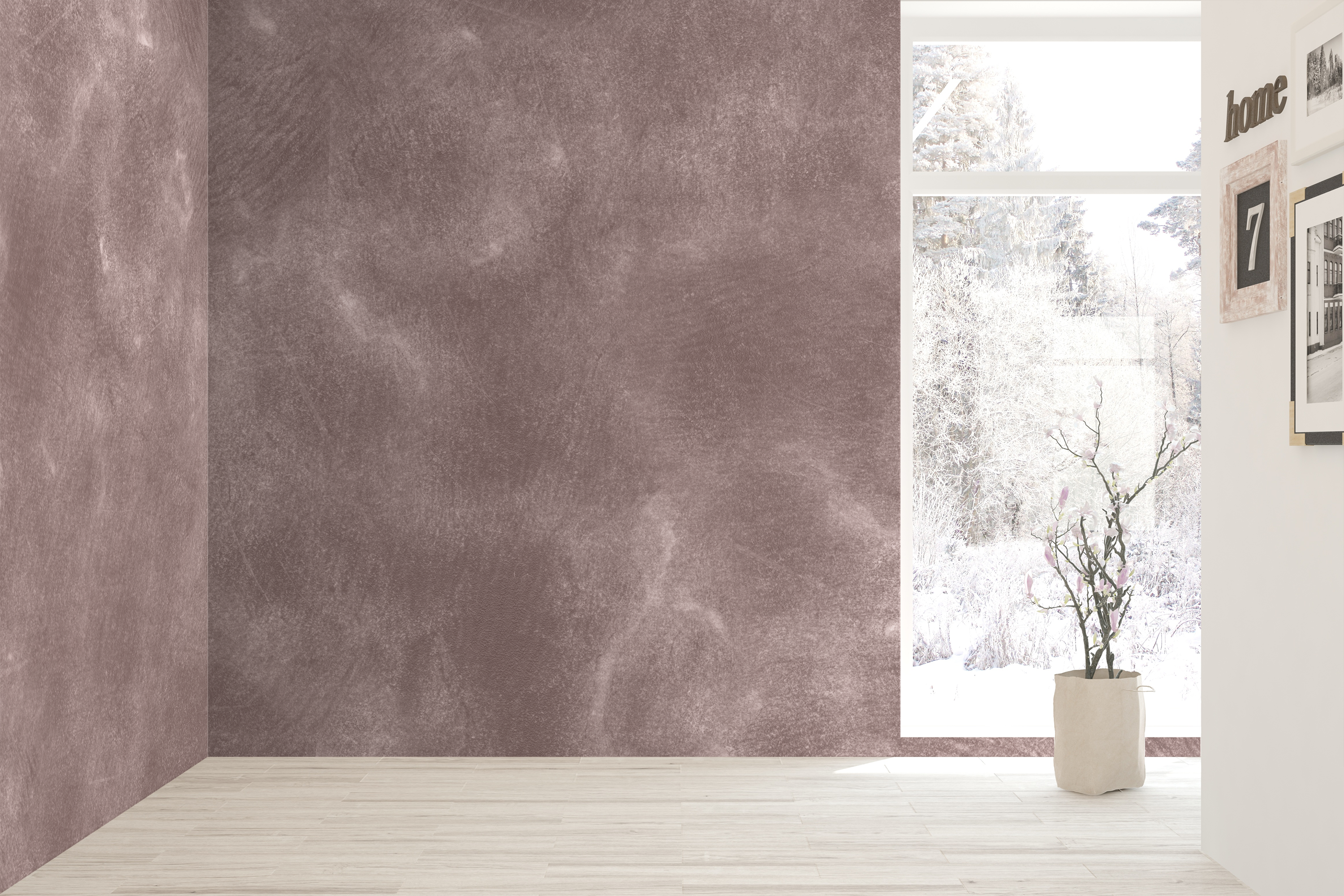 Image of Mammoth in Rosewater - Wallpaper Mural - Quick Ship