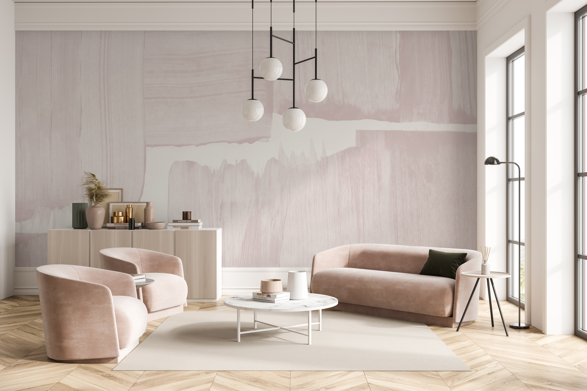 Mariposa in Bloom - Wallpaper Mural - Quick Ship