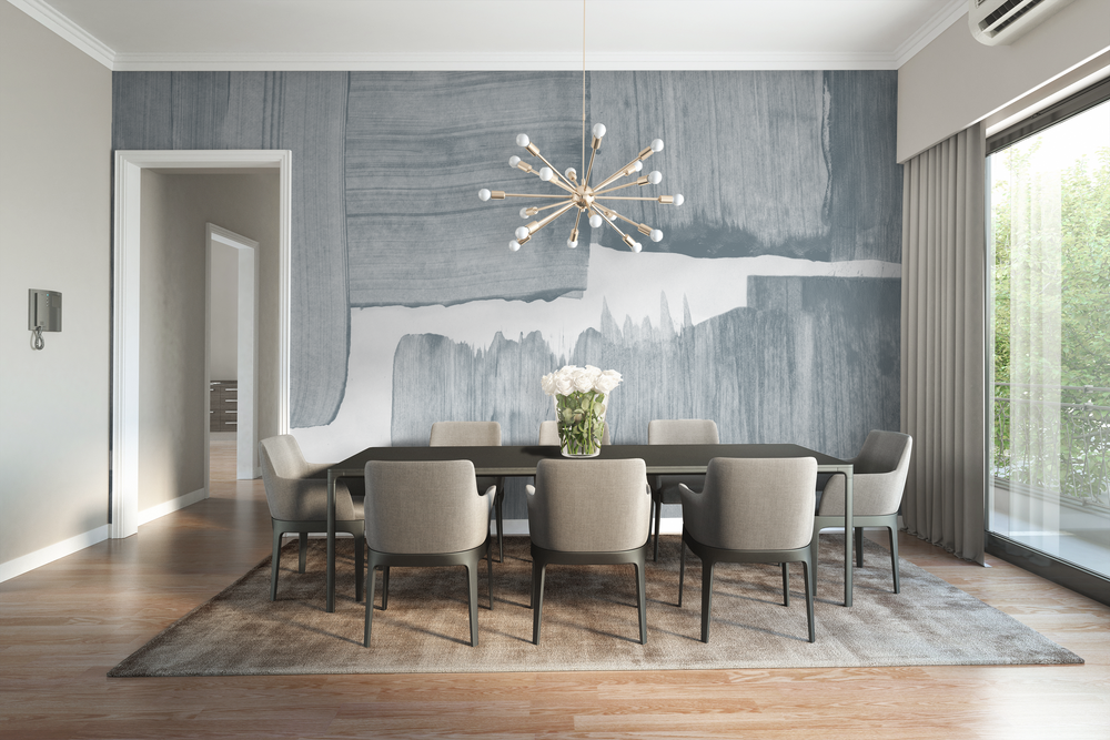 Mariposa in Moonstone - Wallpaper Mural - Quick Ship