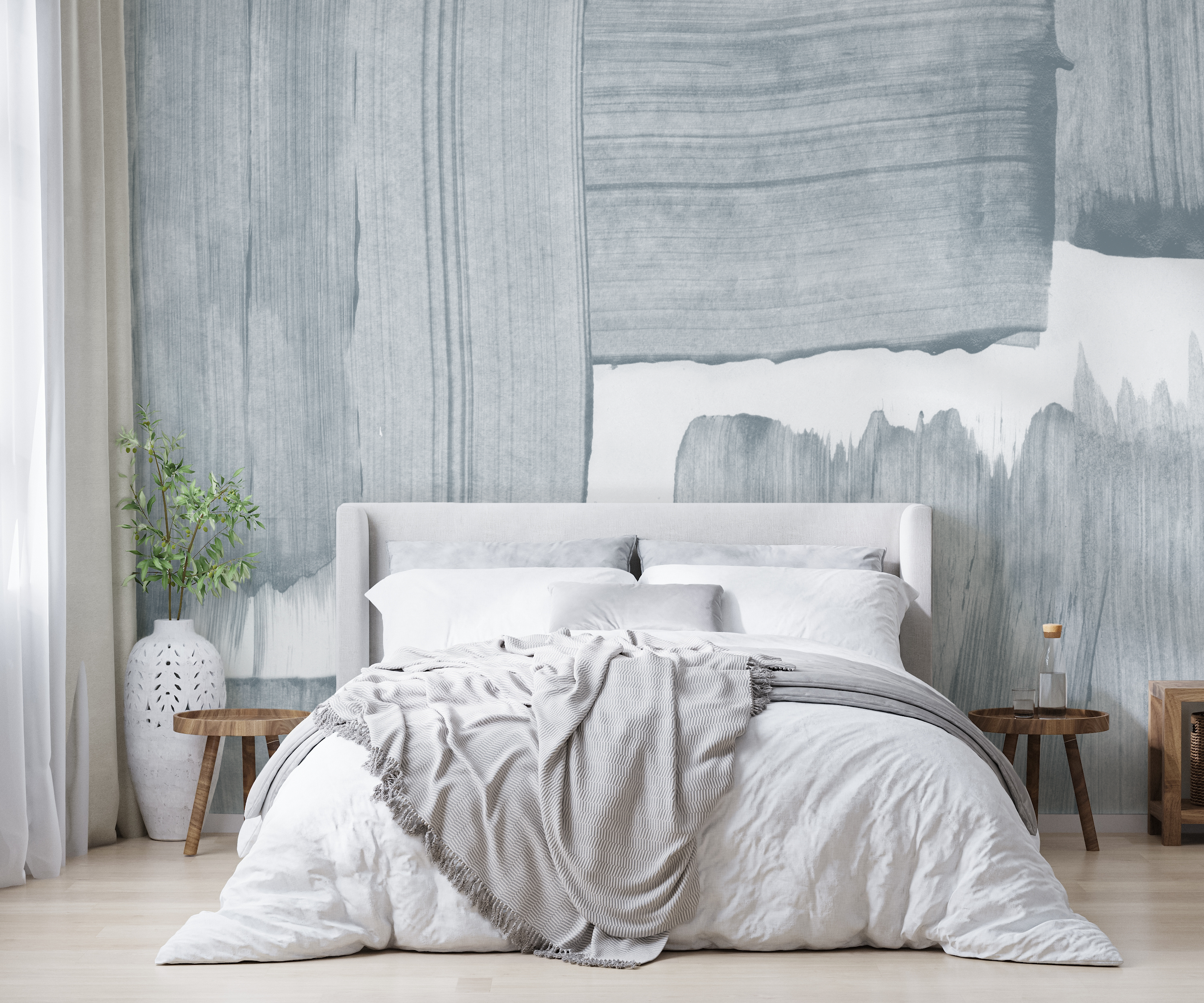 Image of Mariposa in Moonstone - Wallpaper Mural - Quick Ship