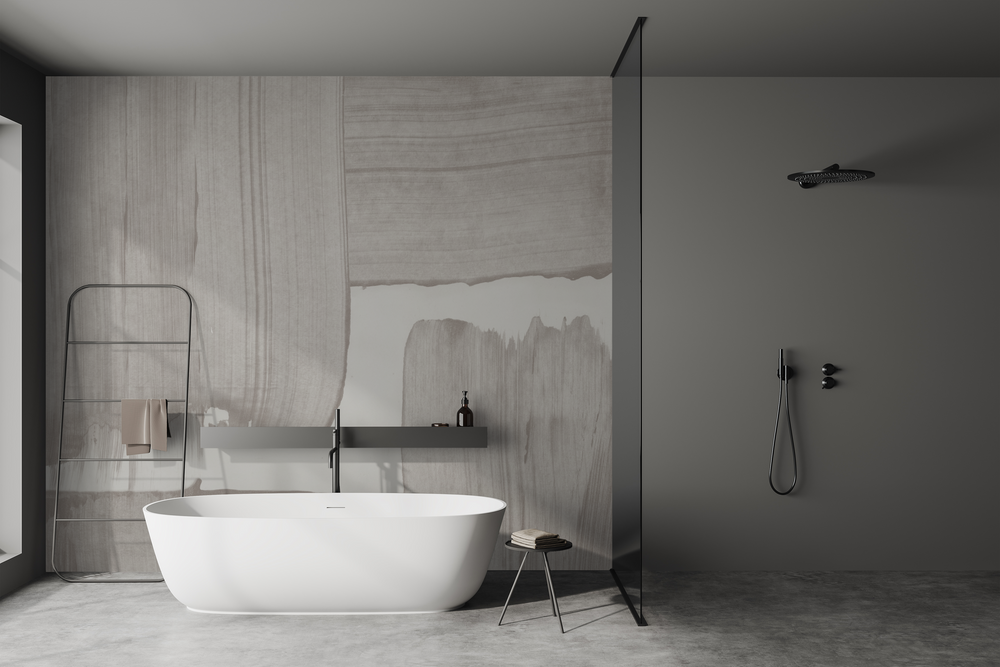 Mariposa in Pebble - Wallpaper Mural - Quick Ship
