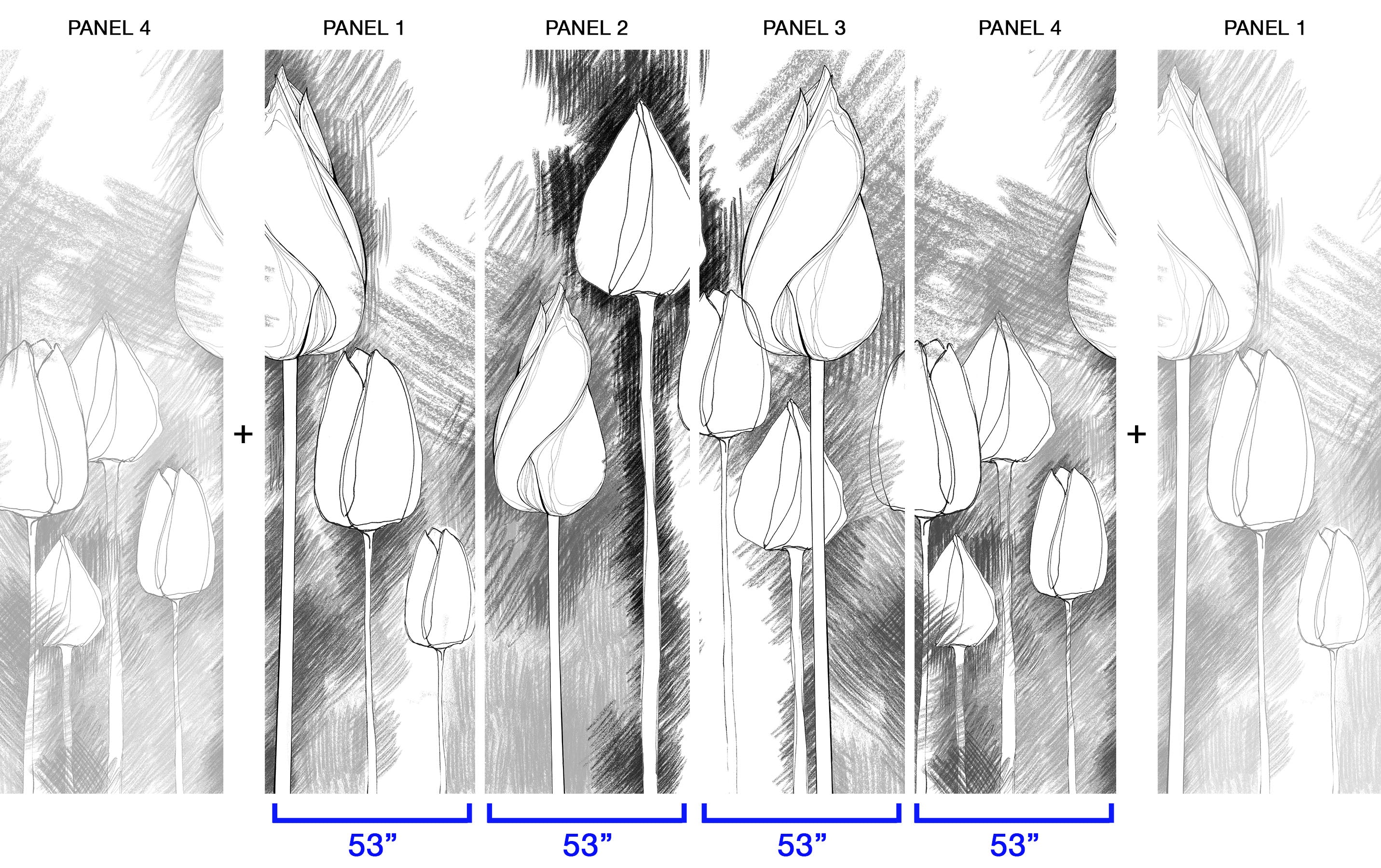 Image of Matriarchy in B&W - Wallpaper Mural - Quick Ship