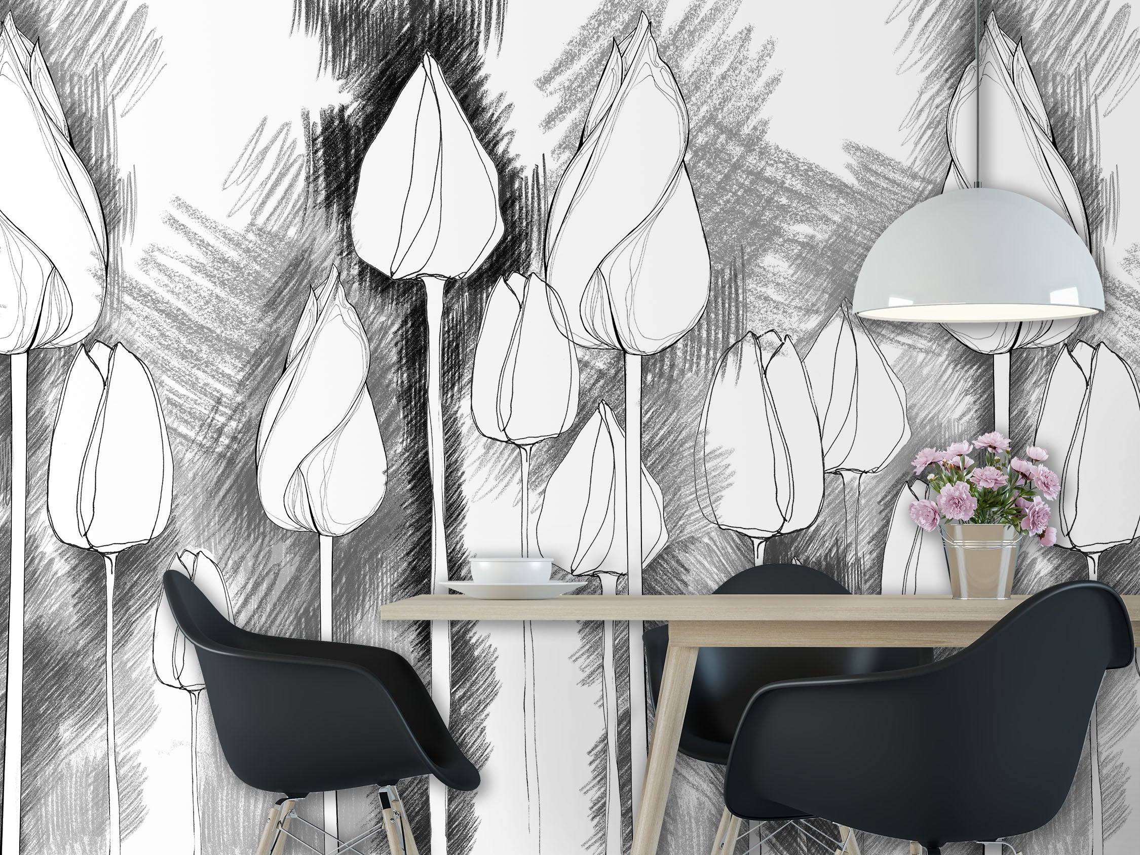 Image of Matriarchy in B&W - Wallpaper Mural - Quick Ship