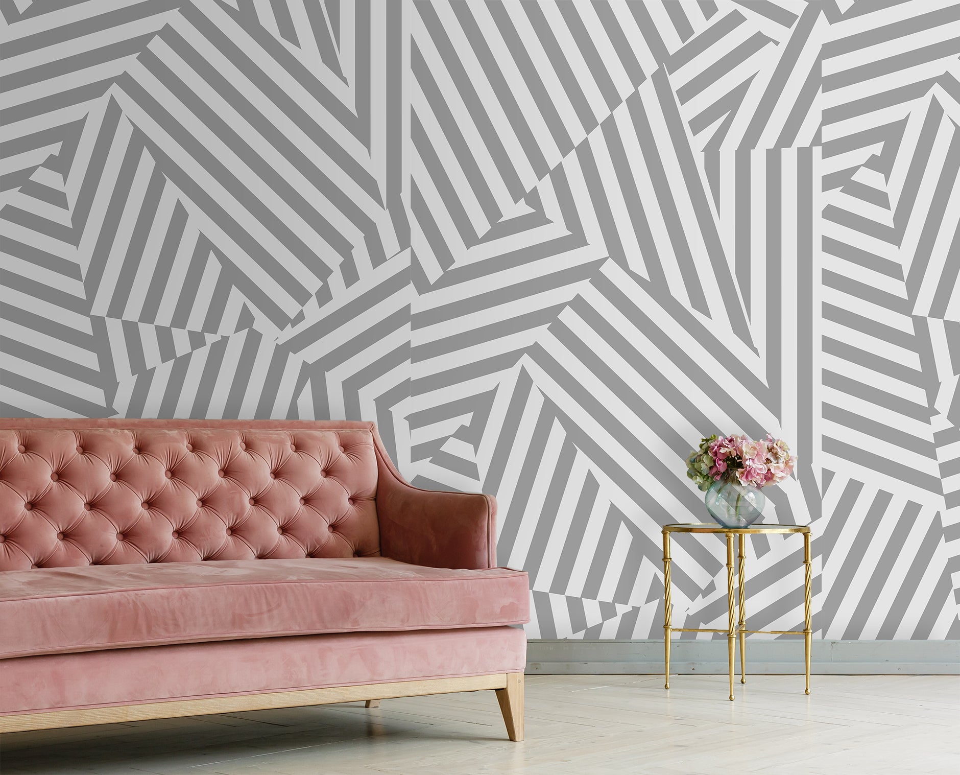 Image of Maison21 Memphis in Gray - Quick Ship Wallpaper