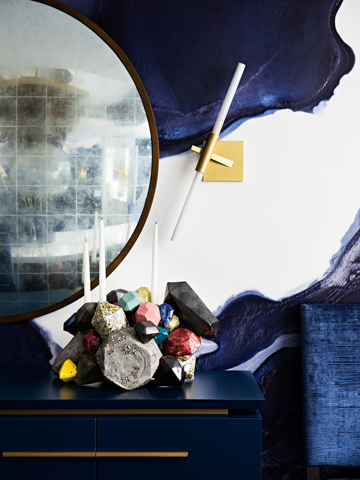 Midnight Bloom Made to Measure Mural