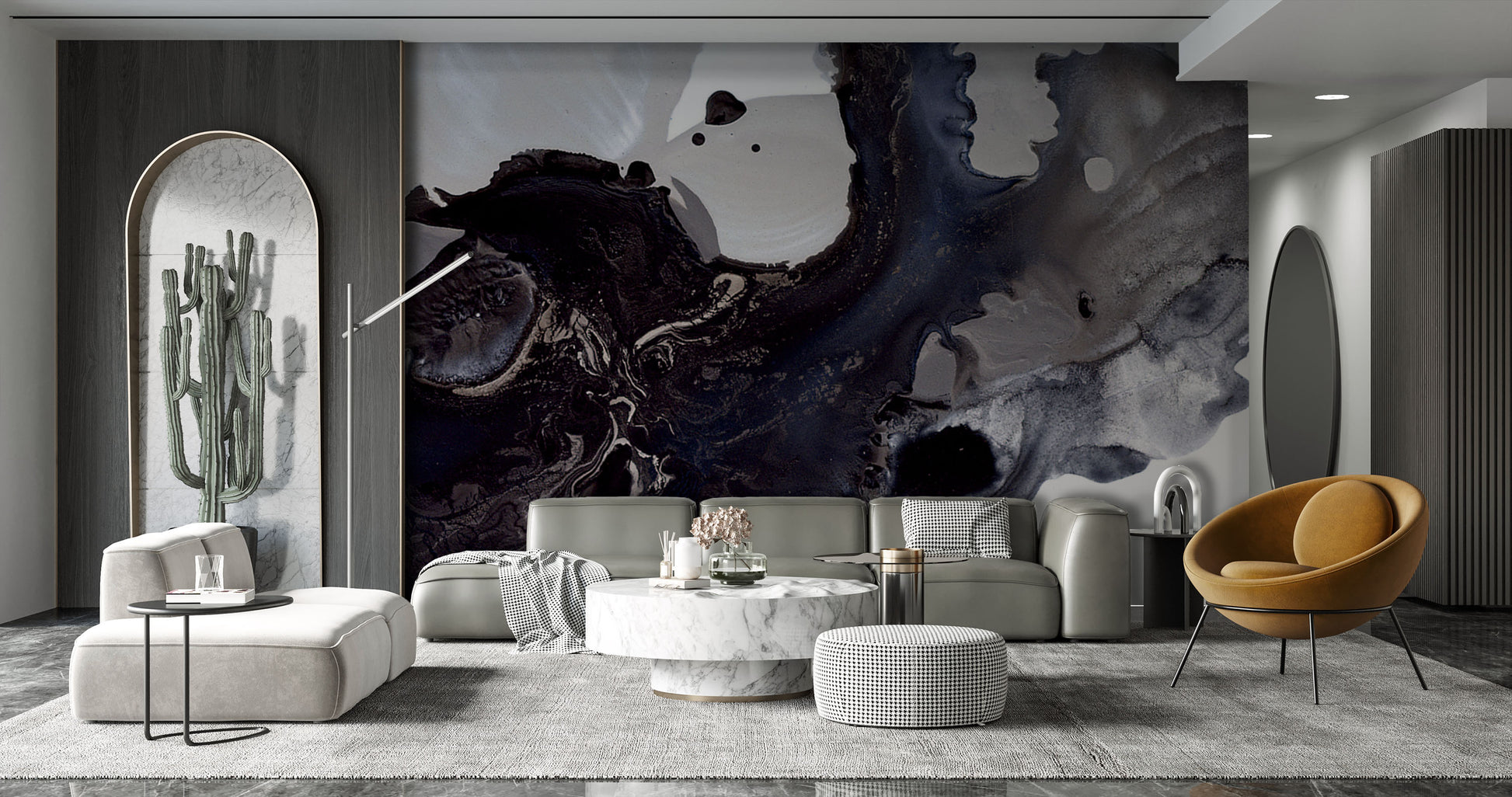 Midnight Bloom Made to Measure Mural