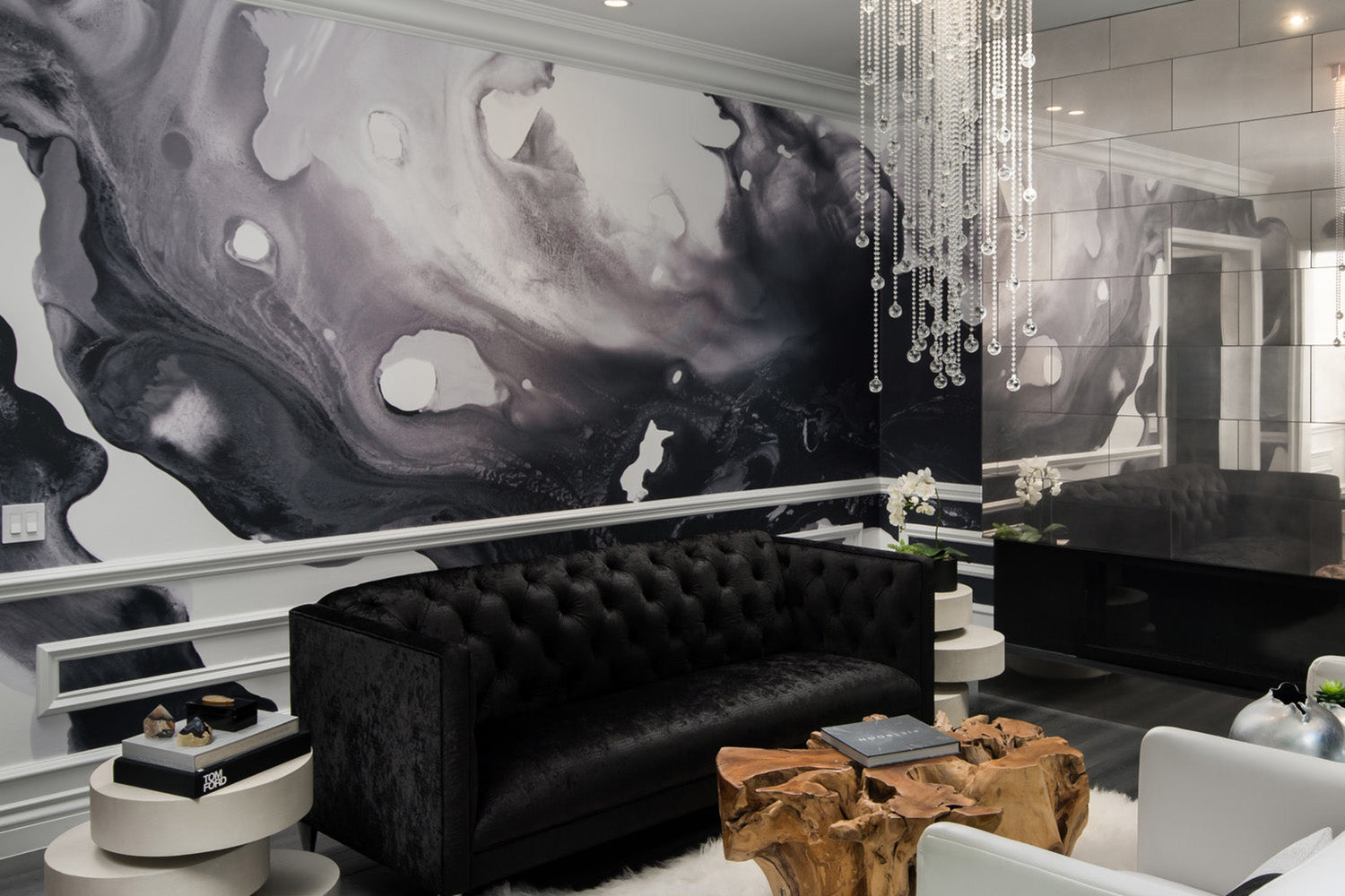 Midnight Swirl Made to Measure Mural