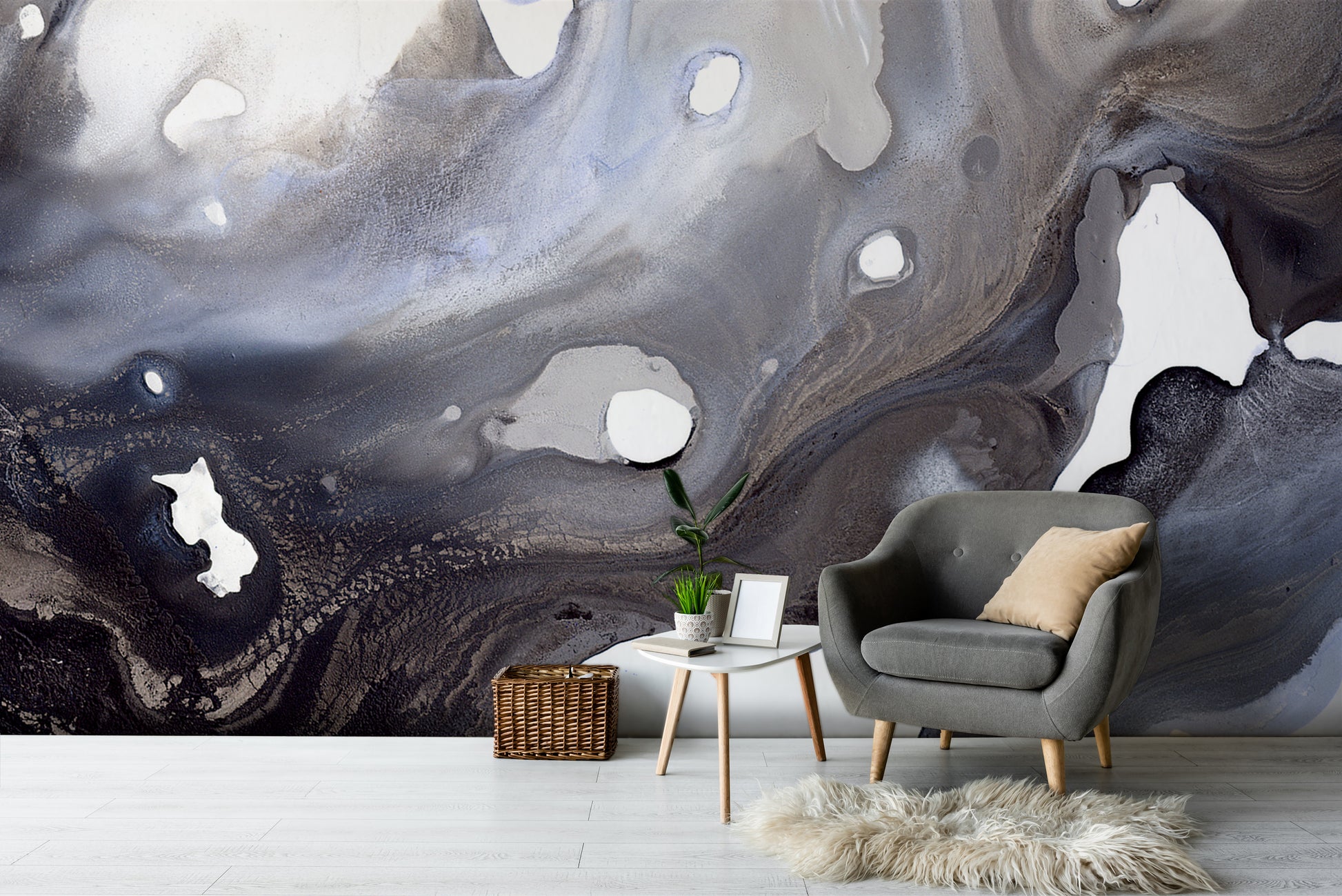 Midnight Swirl Made to Measure Mural