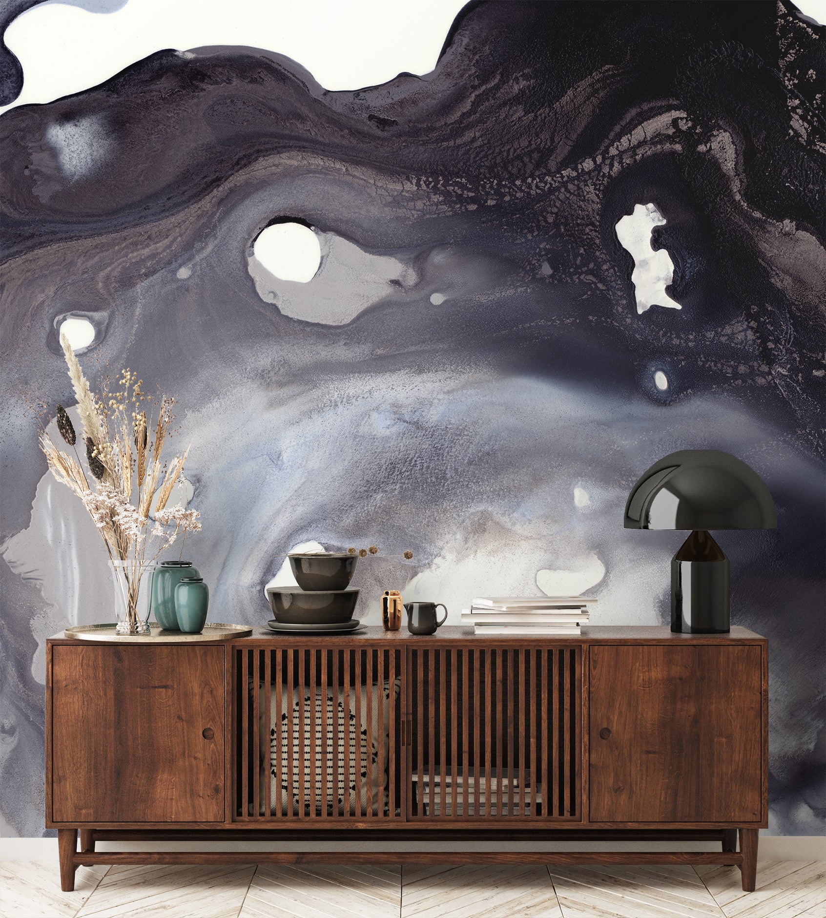 Midnight Swirl Made to Measure Mural