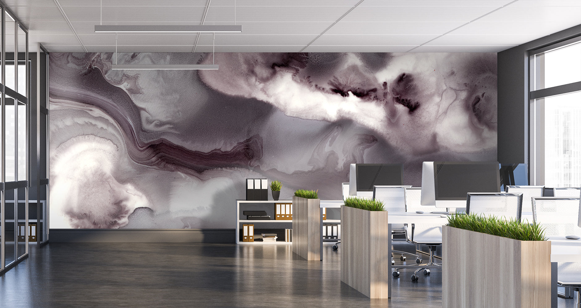 Misty Mauve Made To Measure Mural