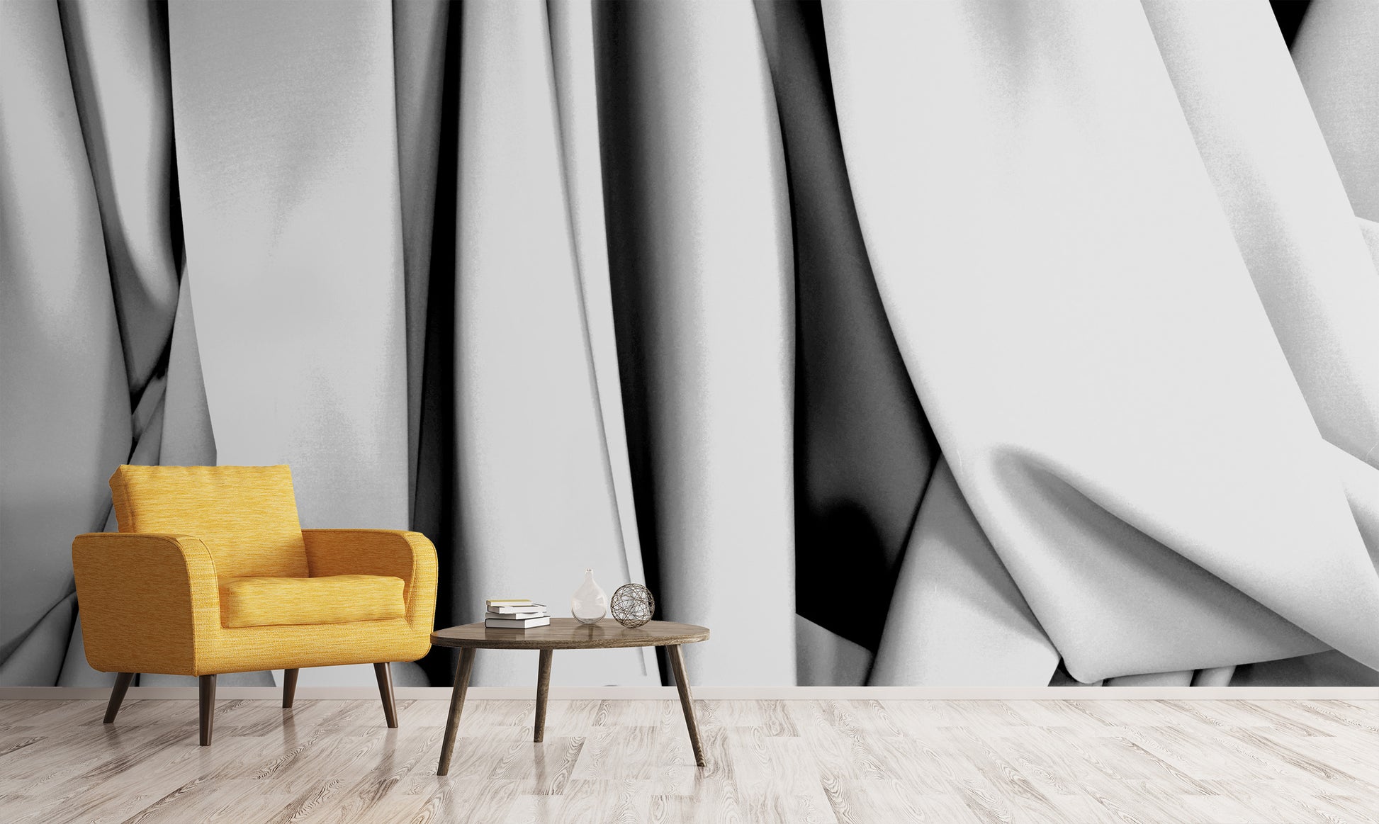Montaigne Argent Made to Measure Mural